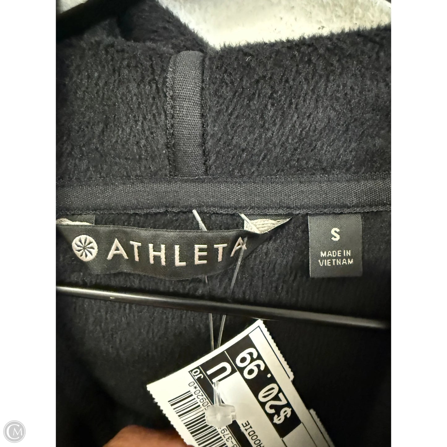 Sweatshirt Hoodie By Athleta In Black, Size: S