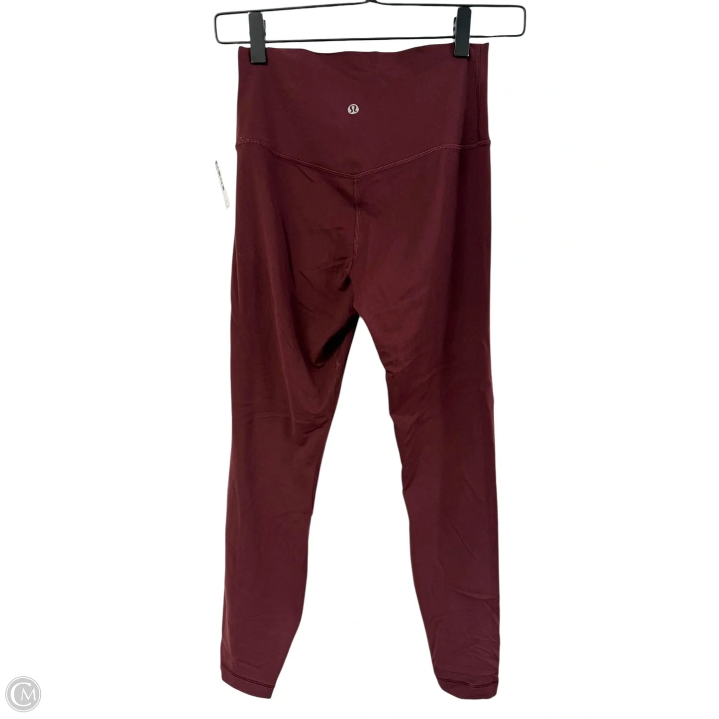 Athletic Leggings By Lululemon In Maroon, Size: 6