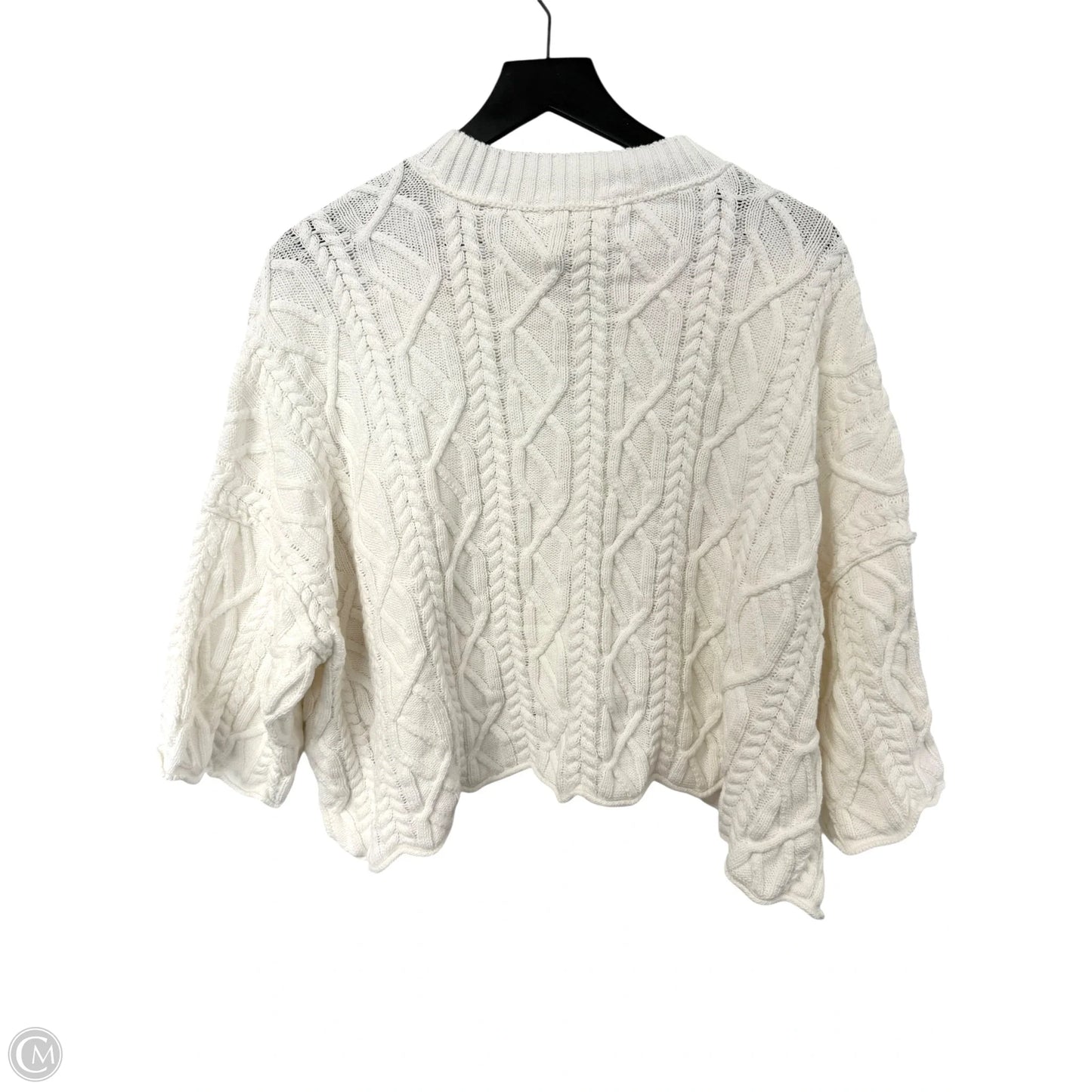 Sweater Short Sleeve By Free People In White, Size: S