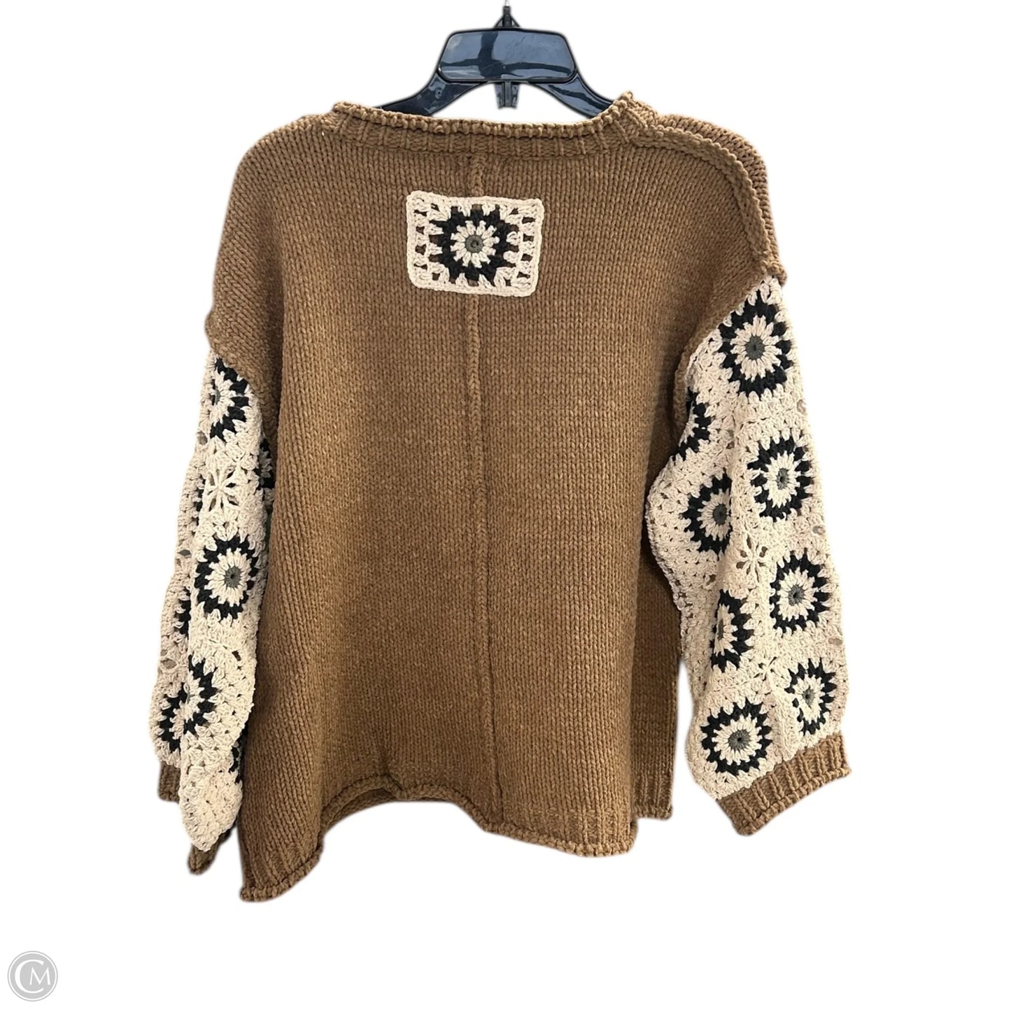 Sweater By Pol In Brown & Cream, Size: S