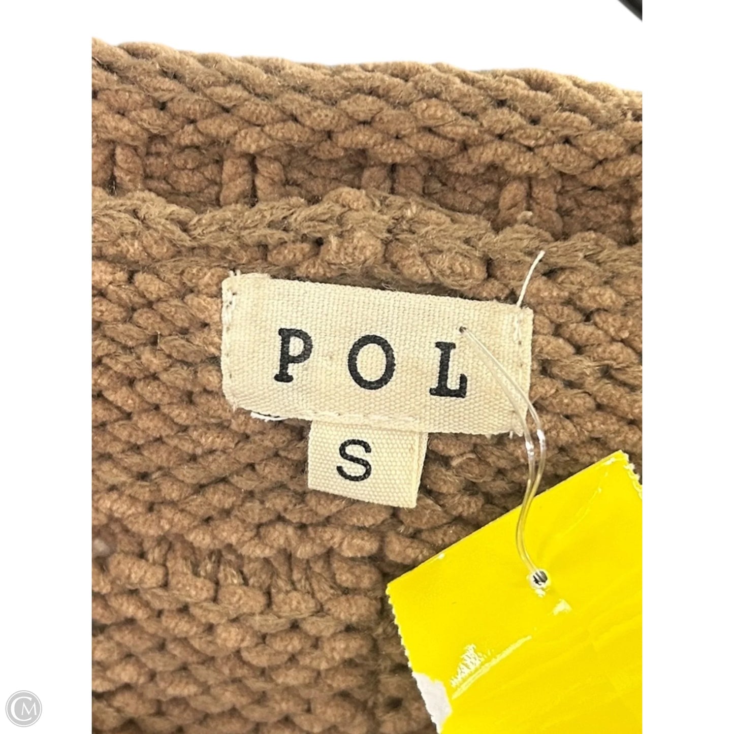 Sweater By Pol In Brown & Cream, Size: S