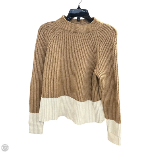 Sweater By Banana Republic In Brown & White, Size: M