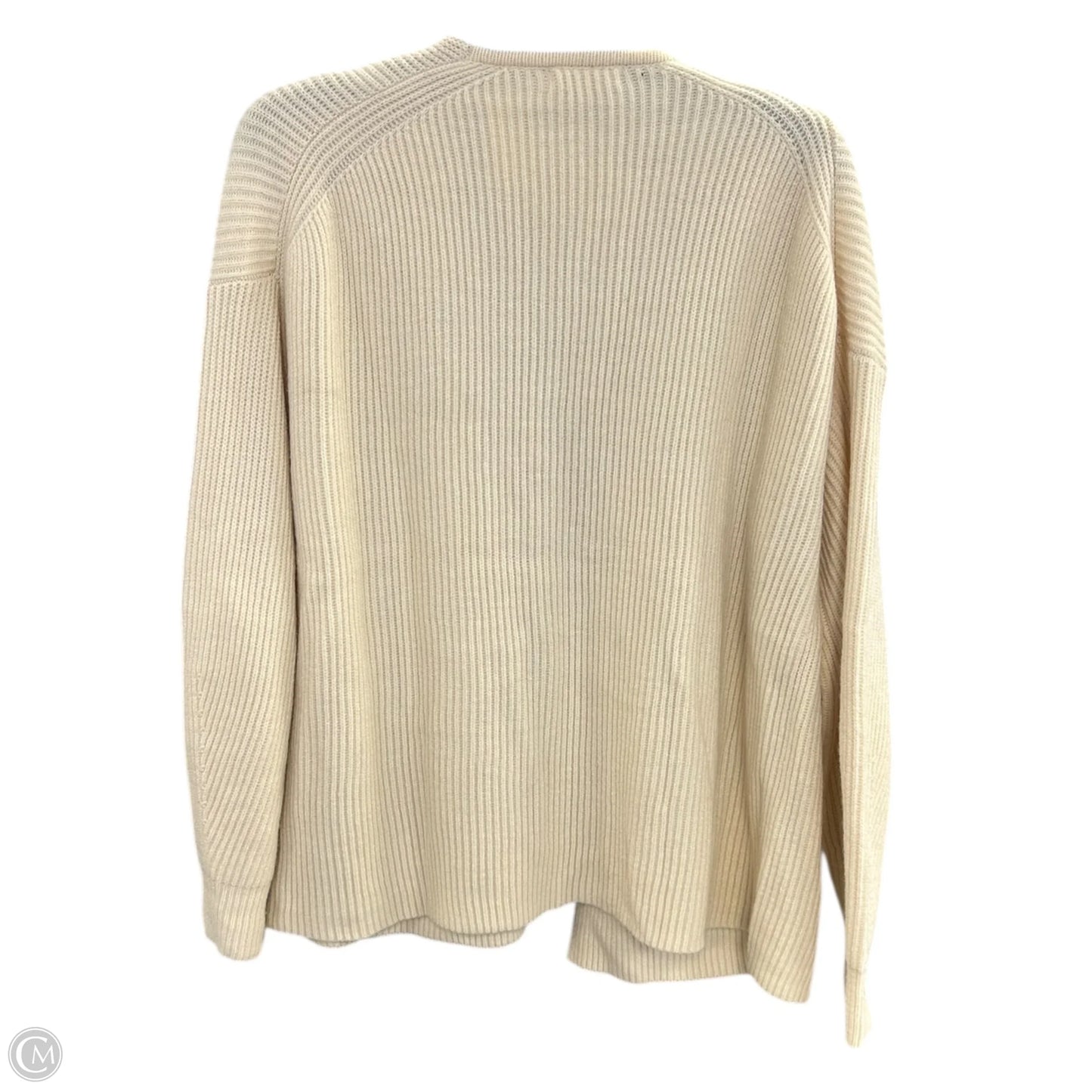 Sweater Cardigan By Mod Ref In Cream, Size: M