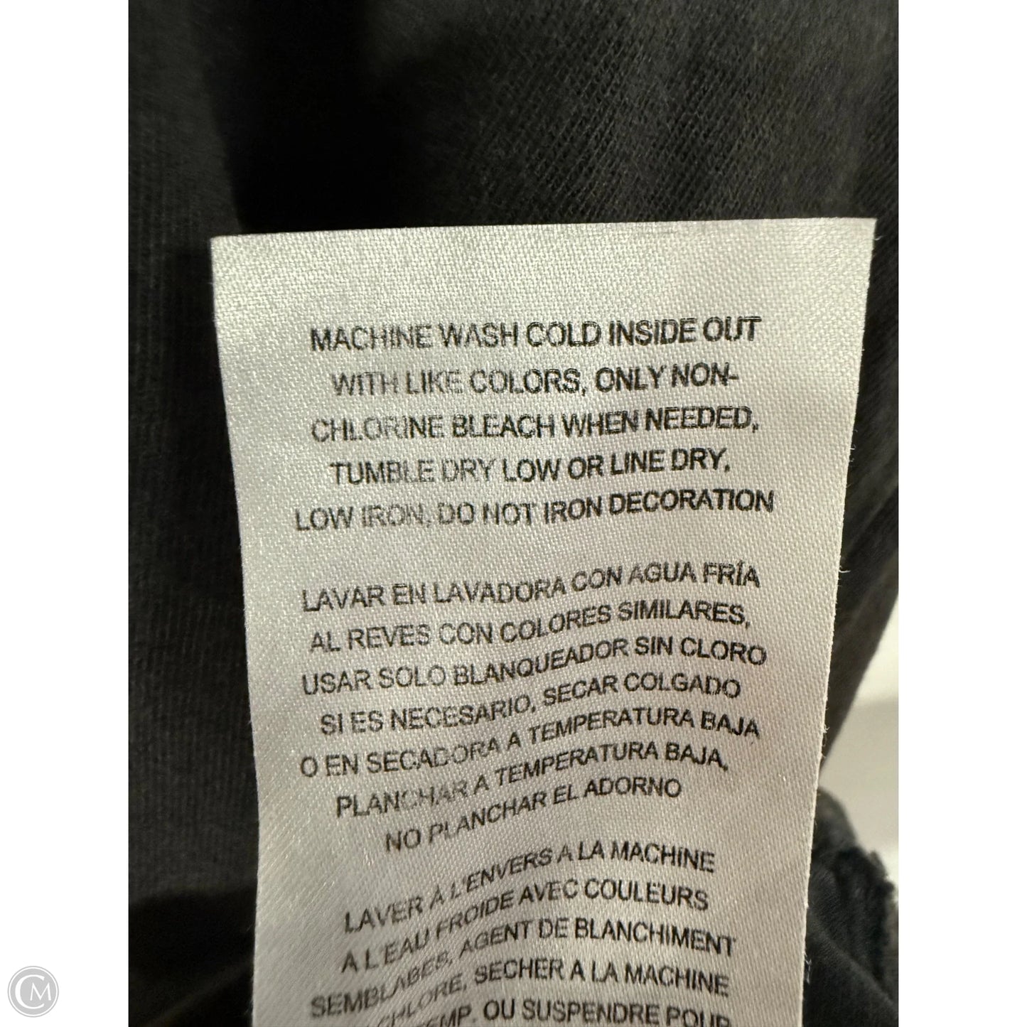 Top Short Sleeve By Wrangler In Black, Size: L