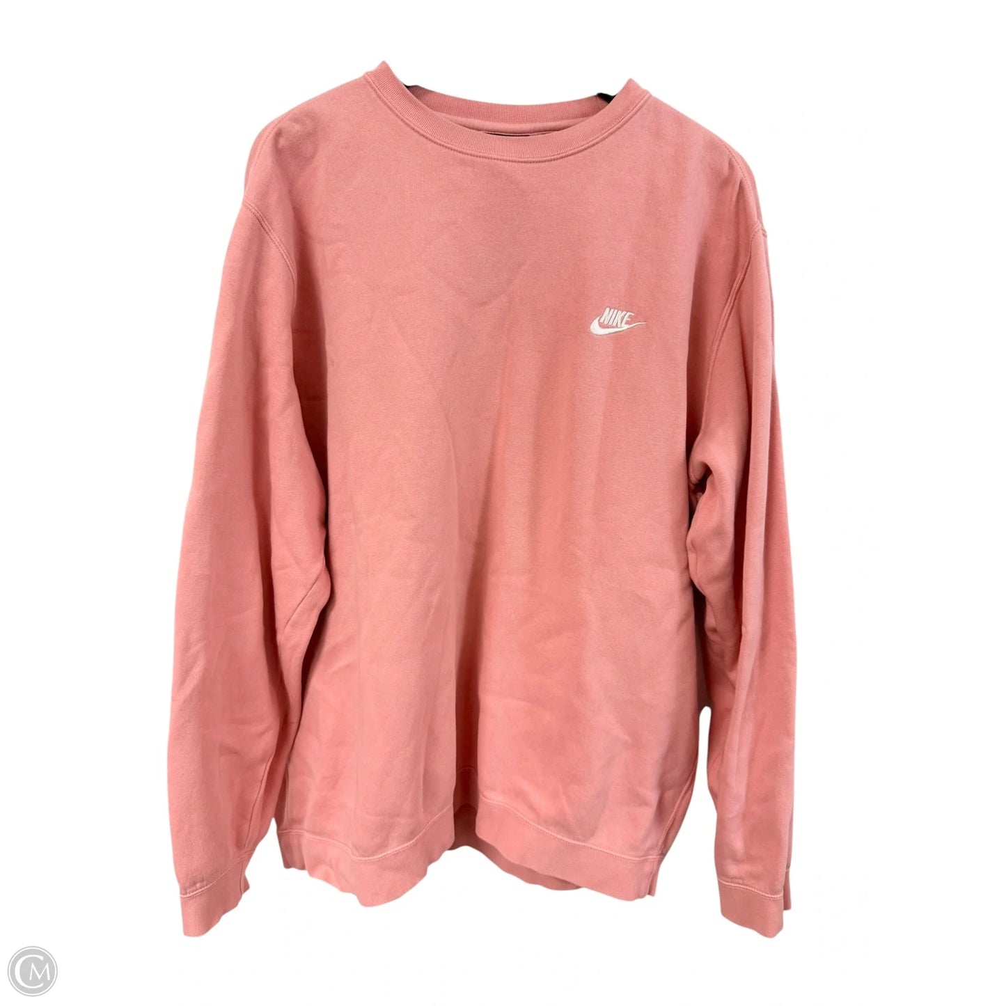 Sweatshirt Crewneck By Nike Apparel In Pink, Size: Xxl