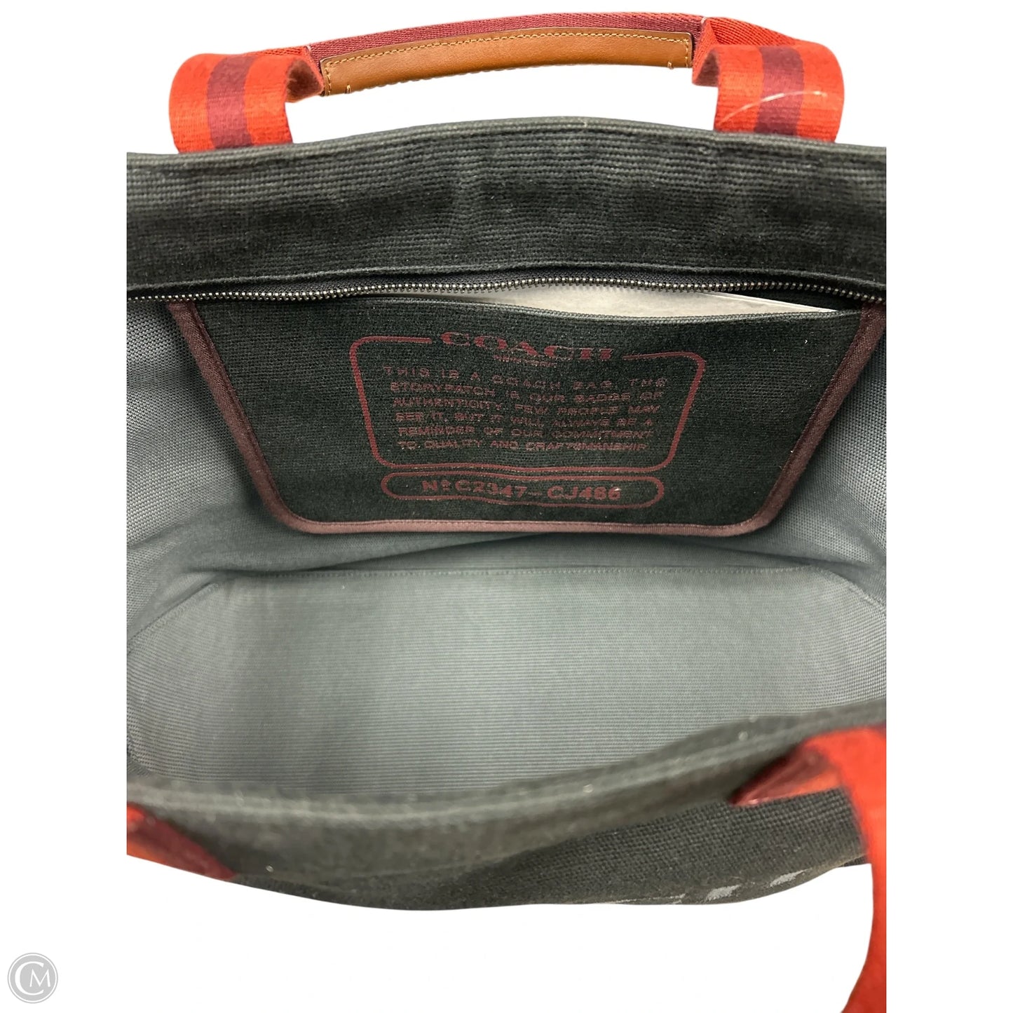 Tote Designer By Coach, Size: Large