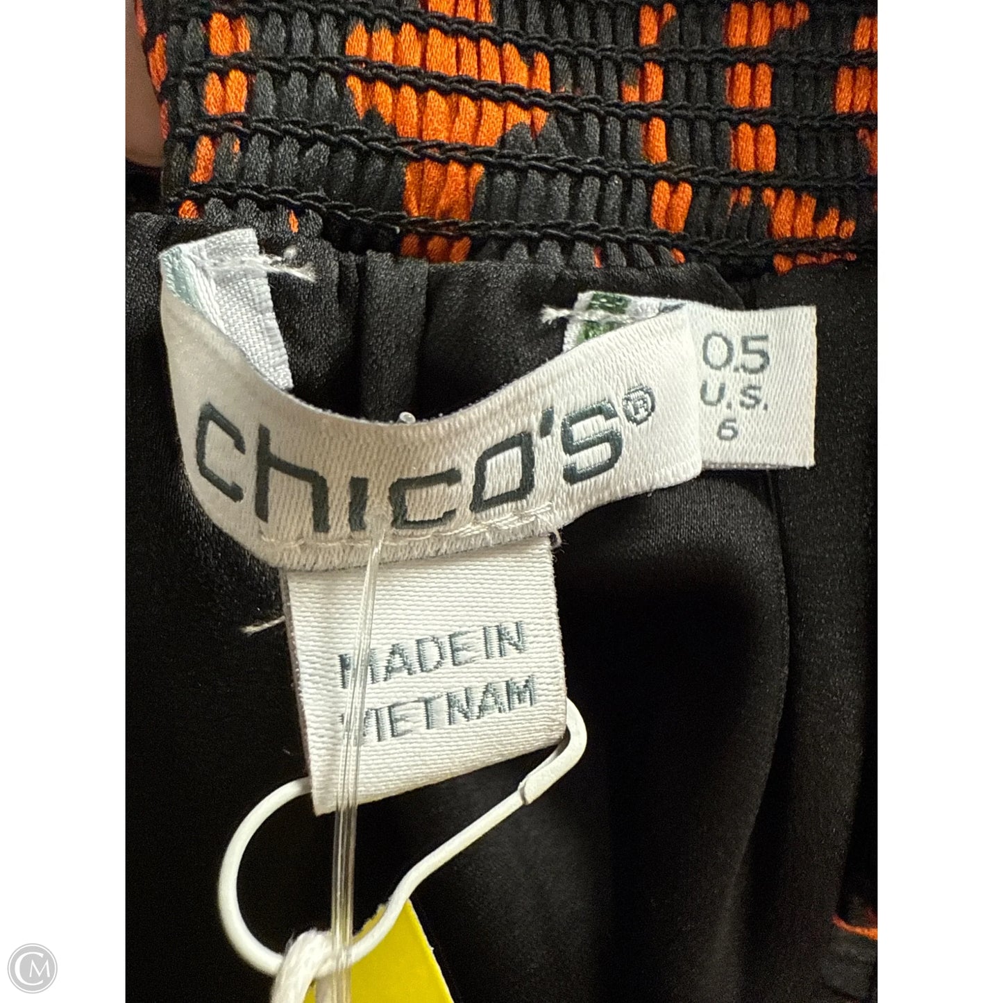 Skirt Maxi By Chicos In Black & Orange, Size: S