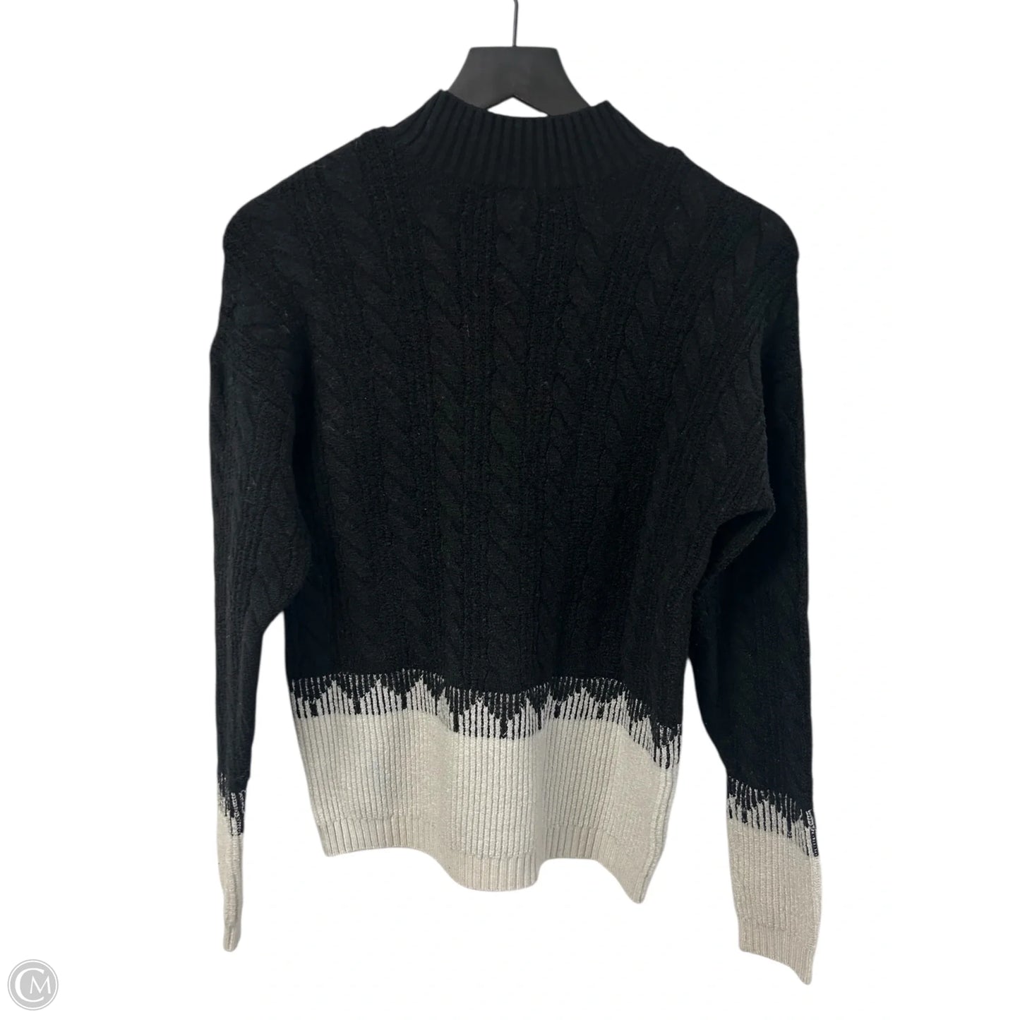 Sweater By Liz Claiborne In Black & White, Size: S