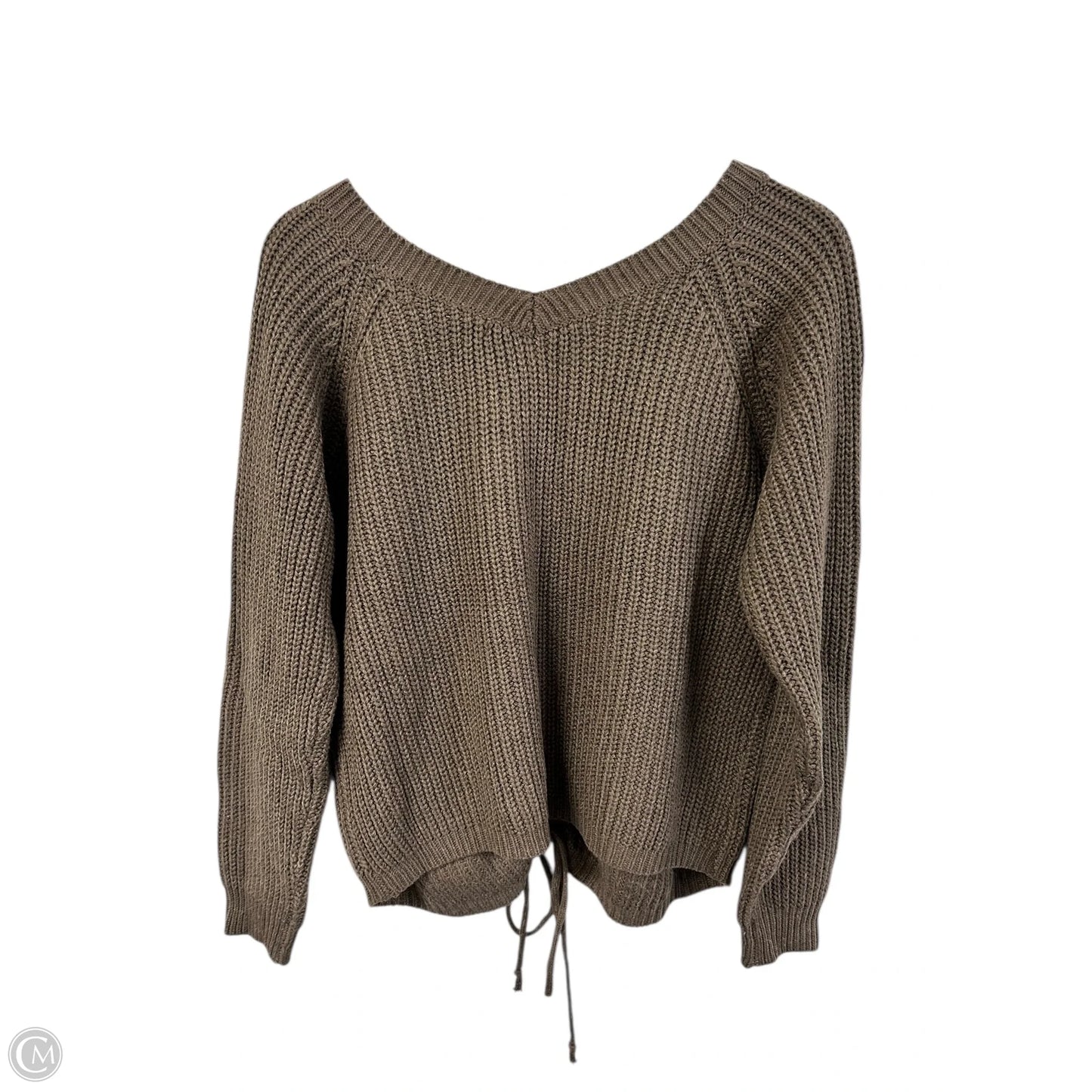 Sweater By Love Tree In Taupe, Size: L