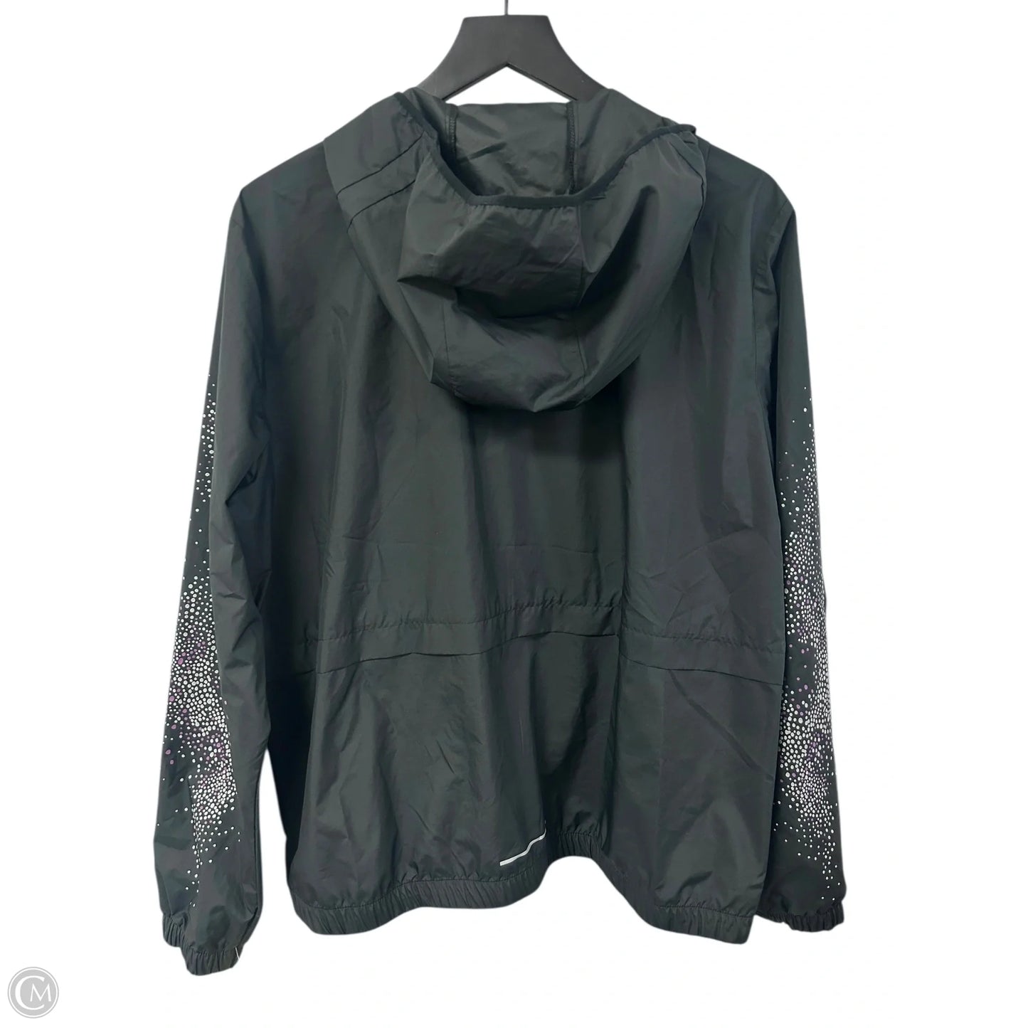 Jacket Windbreaker By Nike Apparel In Black, Size: Xl