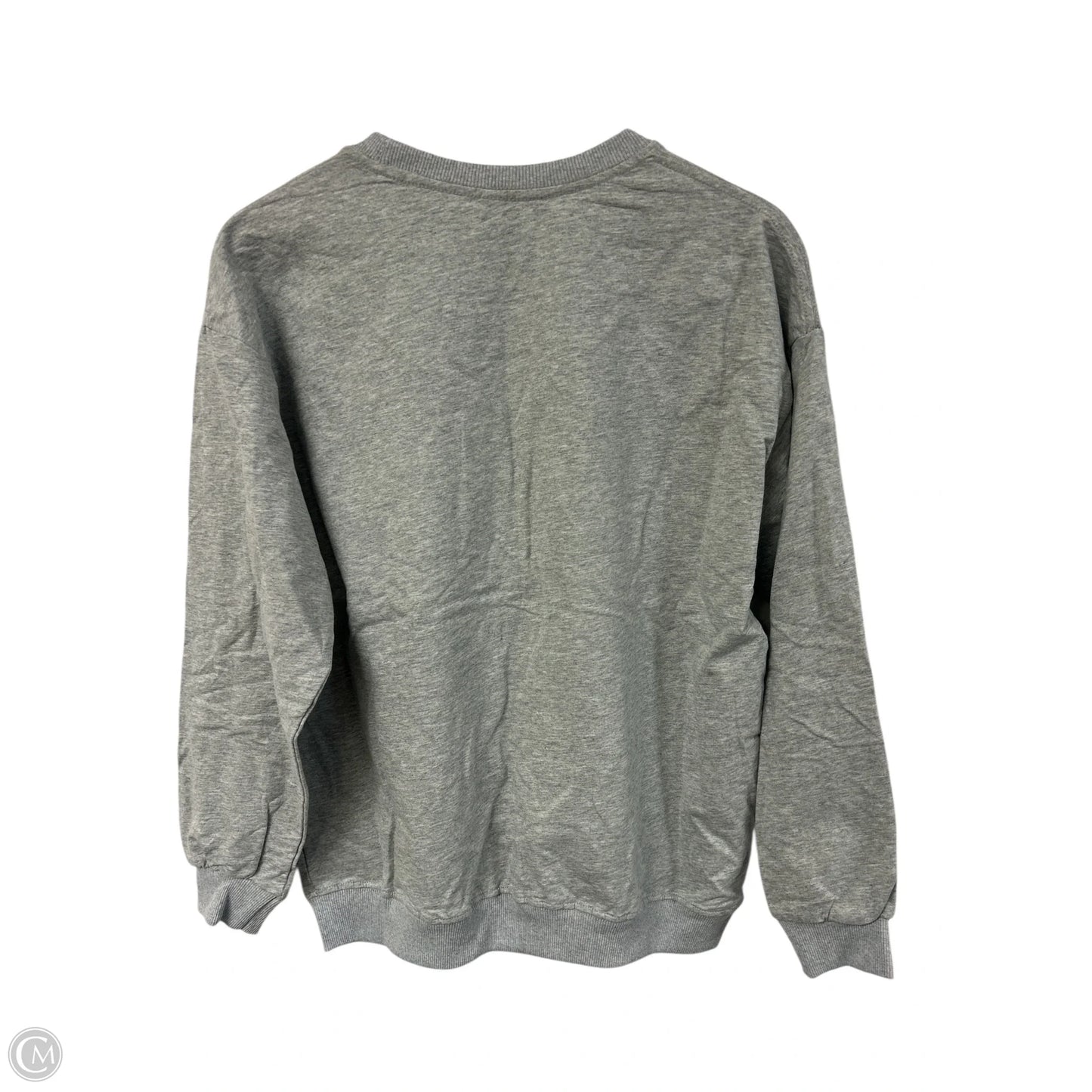 Top Long Sleeve By Cme In Grey, Size: L