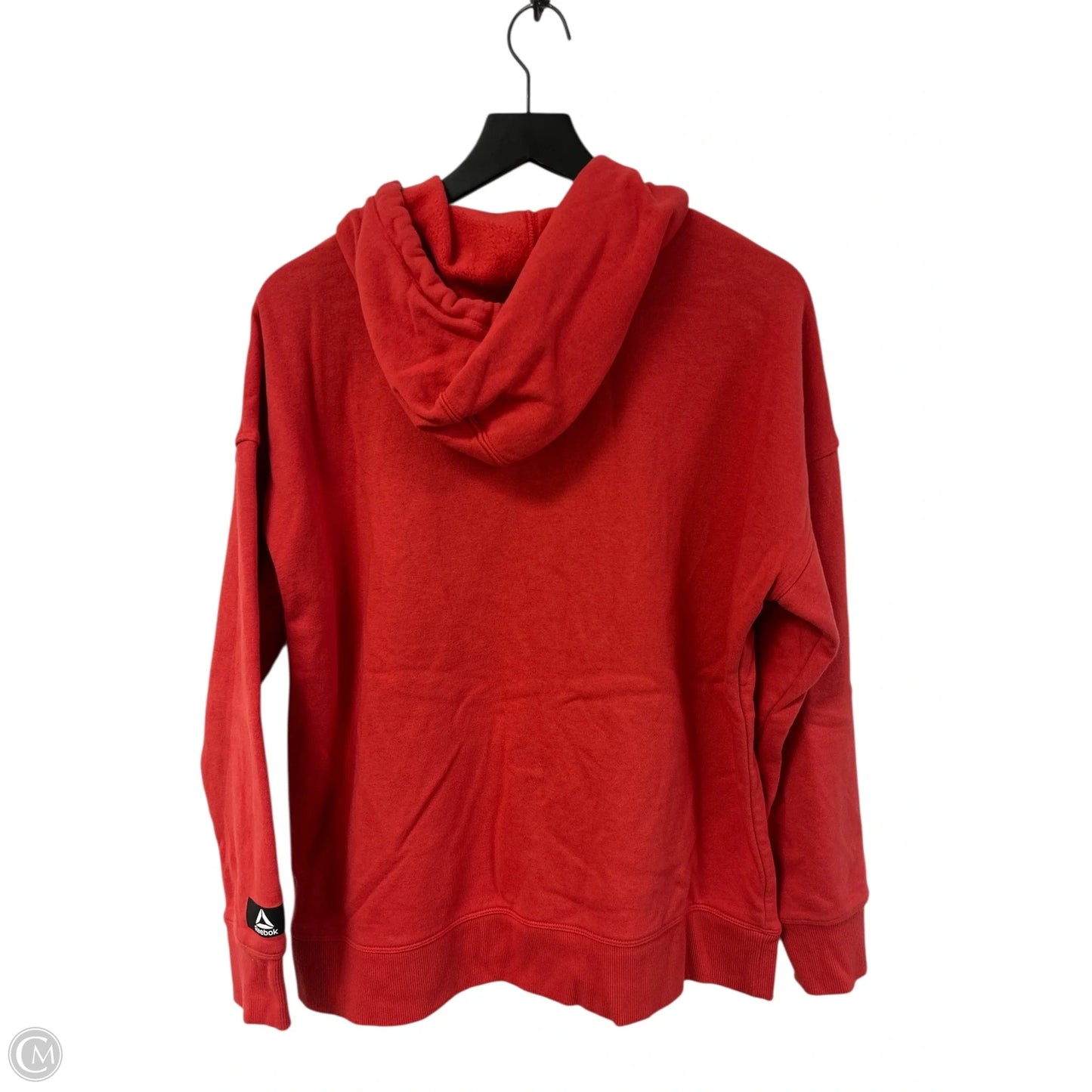 Sweatshirt Hoodie By Reebok In Red, Size: L