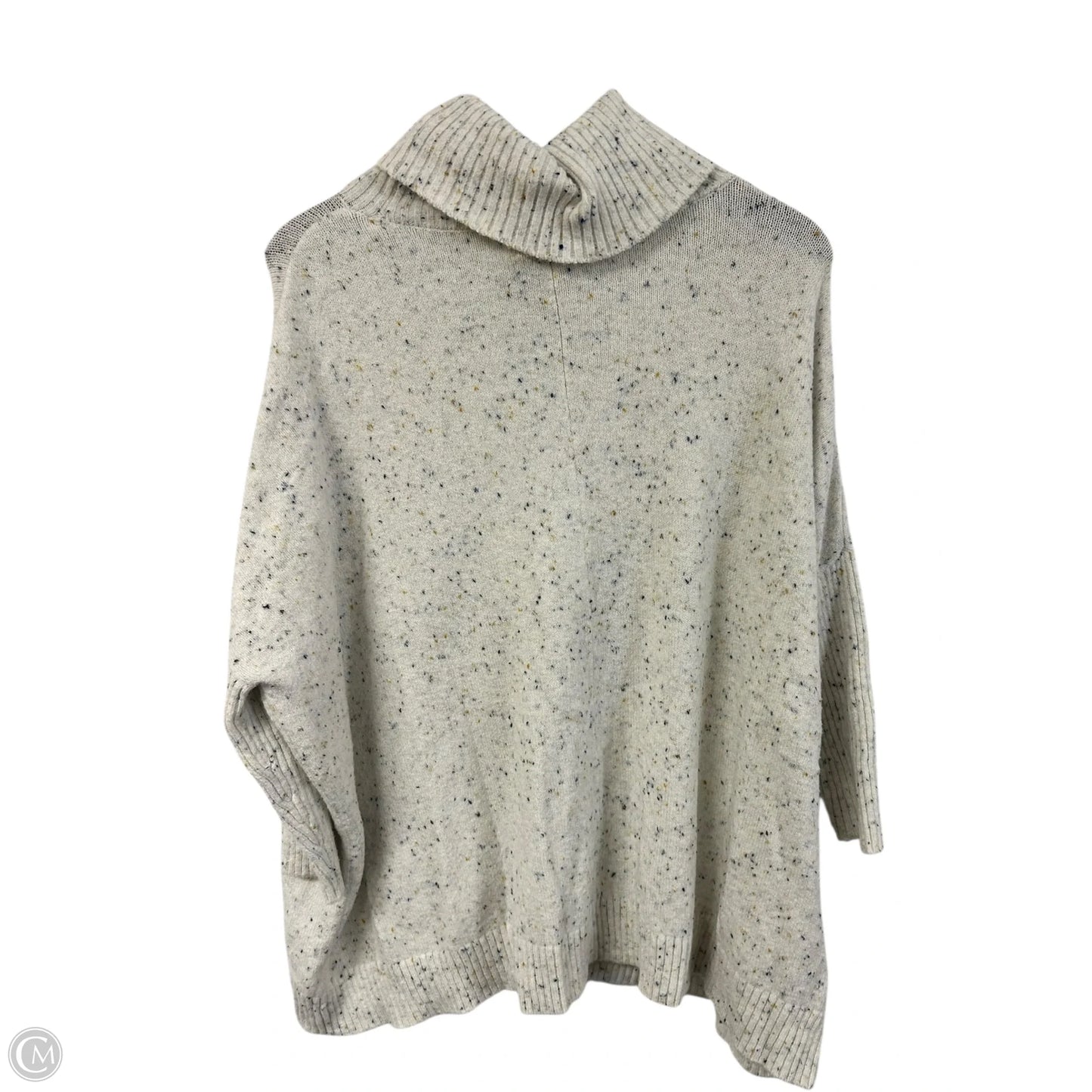 Sweater By Loft In Blue & Cream, Size: M