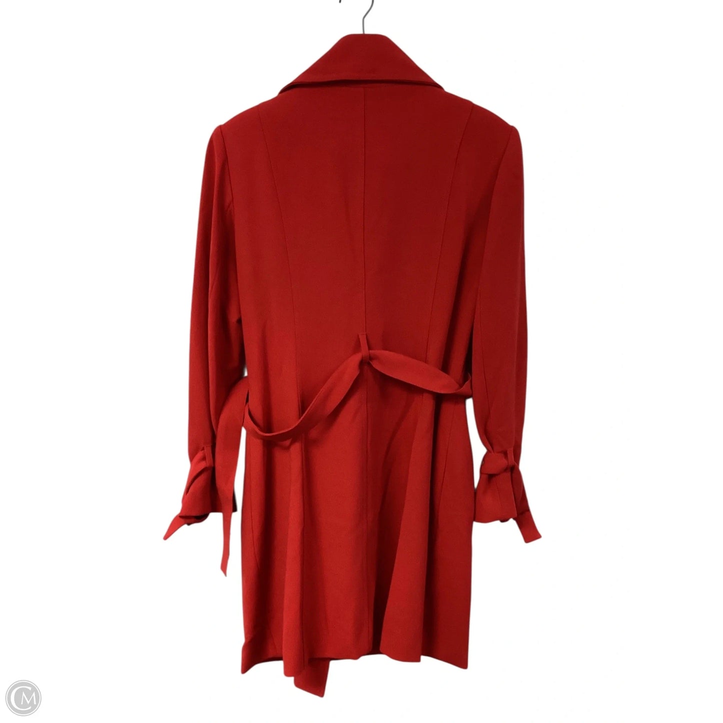Coat Trench Coat By Clothes Mentor In Red, Size: 10