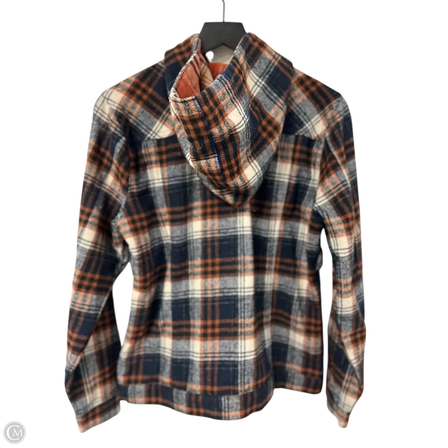 Jacket Shirt By Ethyl In Plaid Pattern, Size: M