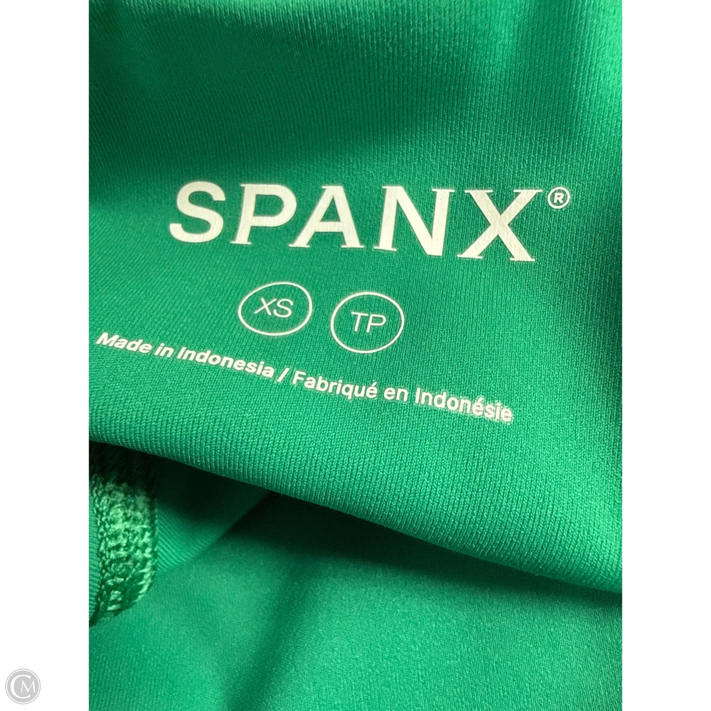Athletic Leggings By Spanx In Green, Size: Xs