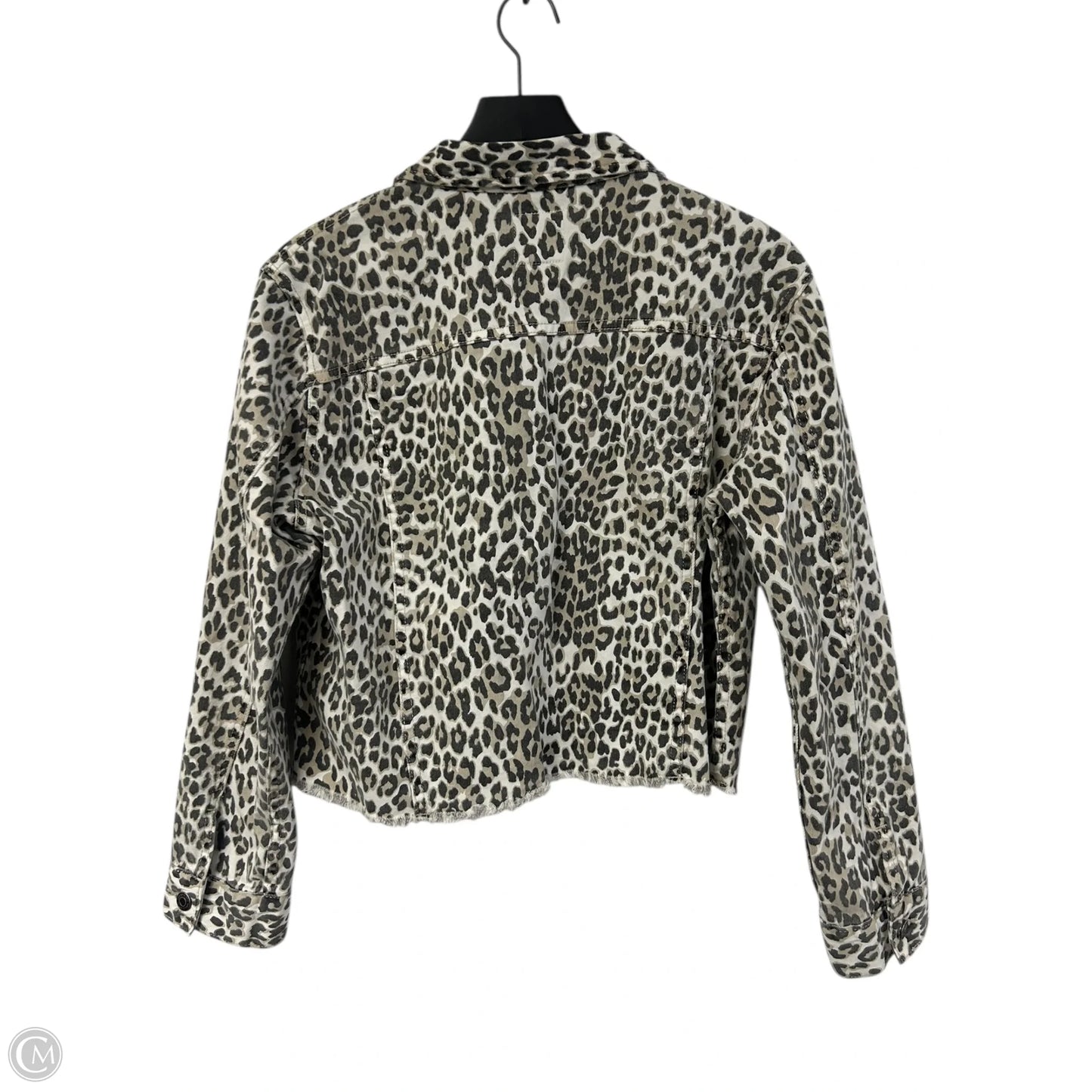 Jacket Denim By Thread And Supply In Leopard Print, Size: S