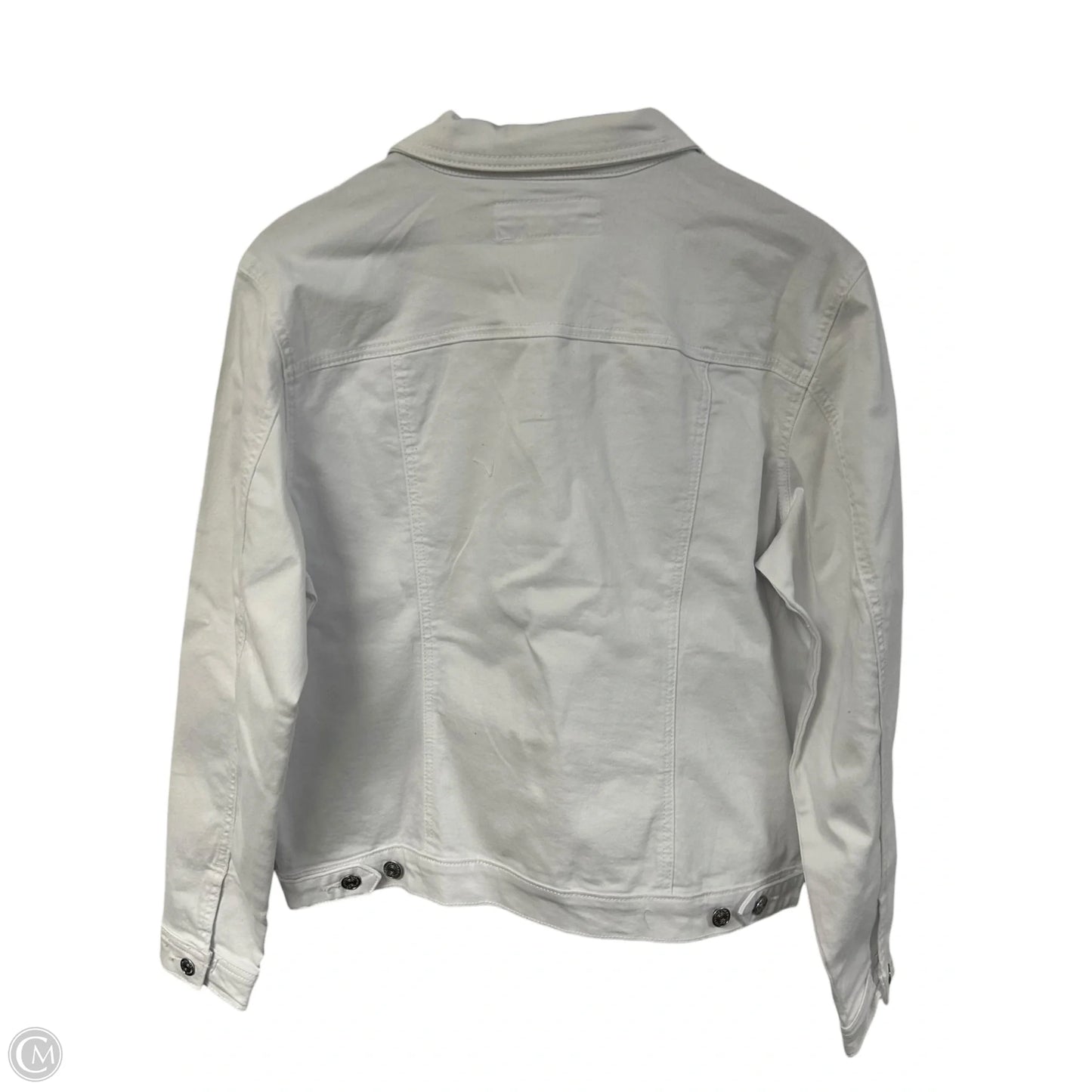 Jacket Denim By Maurices In White Denim, Size: Xl