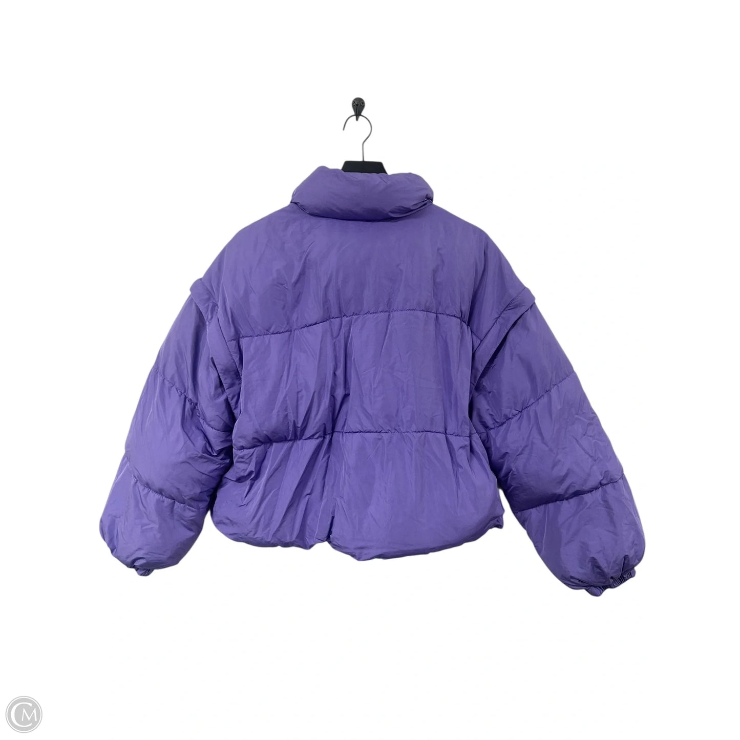 Coat Puffer & Quilted By Double Zero In Purple, Size: L