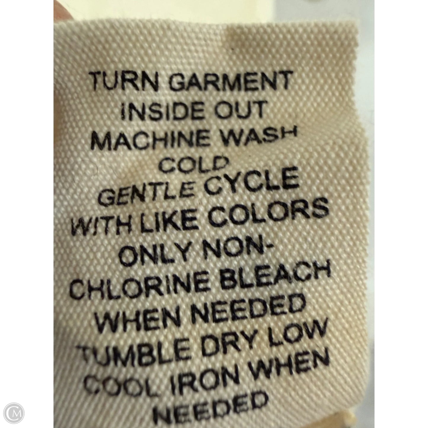 Top Short Sleeve By Marled In Cream, Size: L