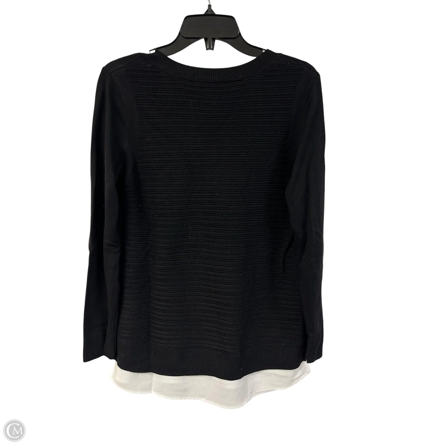 Sweater By Hilary Radley In Black & White, Size: M