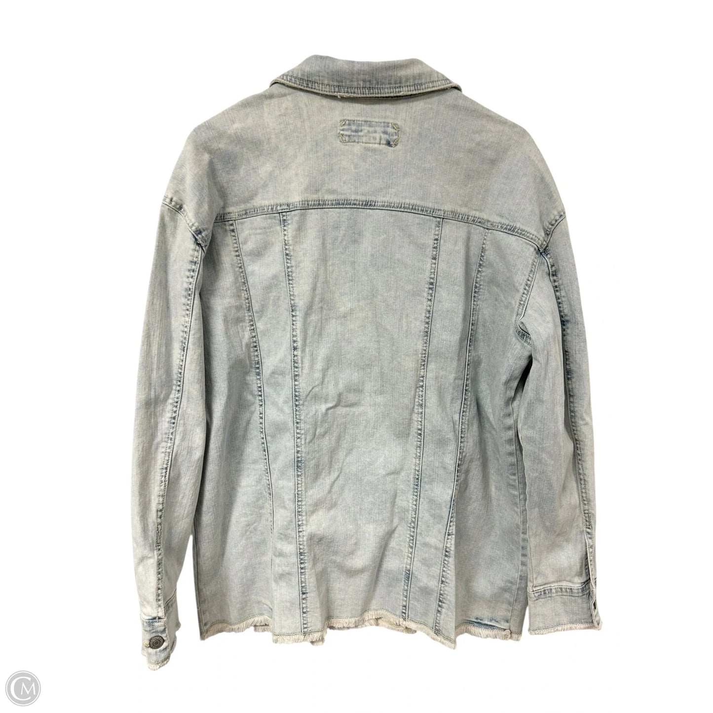 Jacket Denim By Maurices In Blue Denim, Size: L