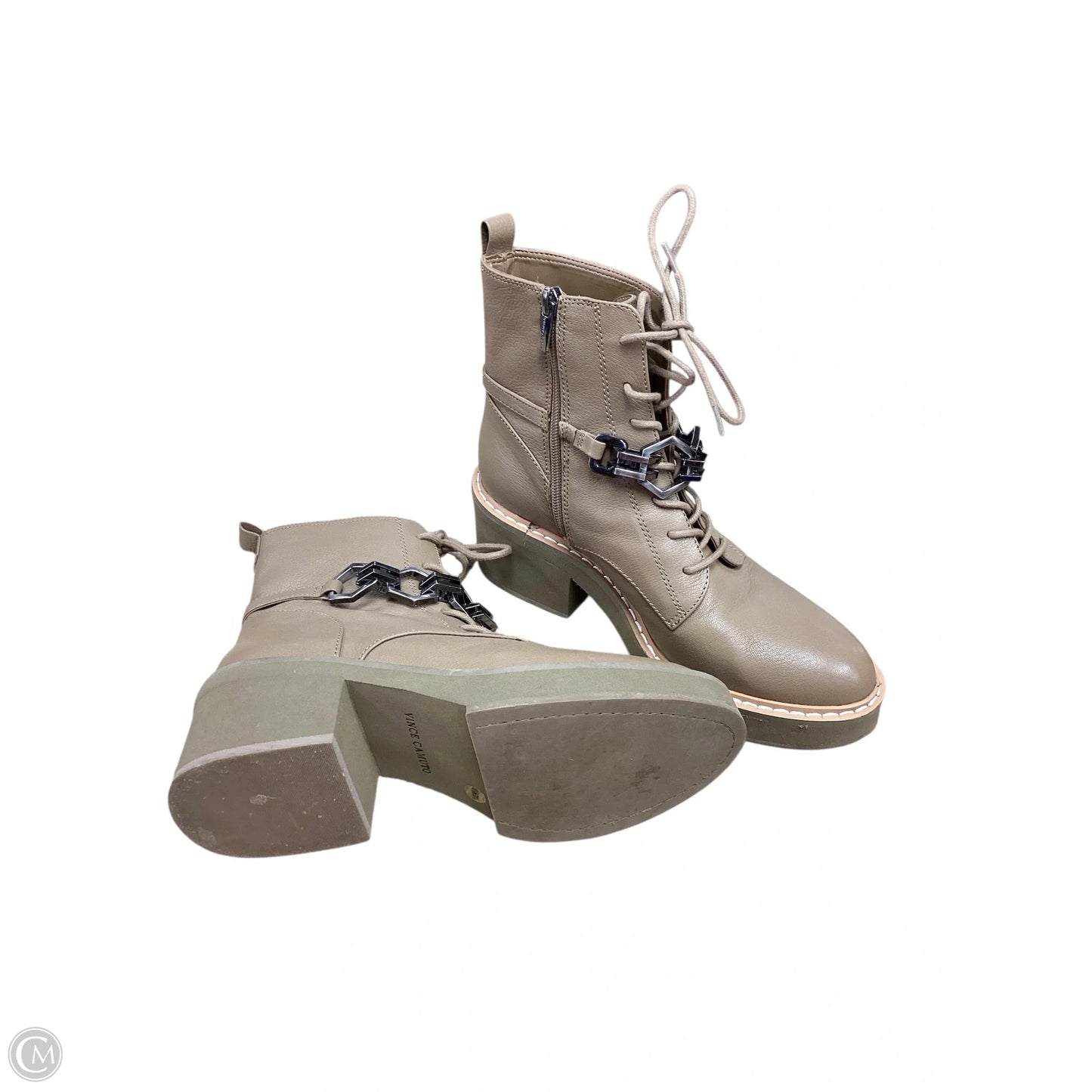 Boots Ankle Heels By Vince Camuto In Brown, Size: 8.5