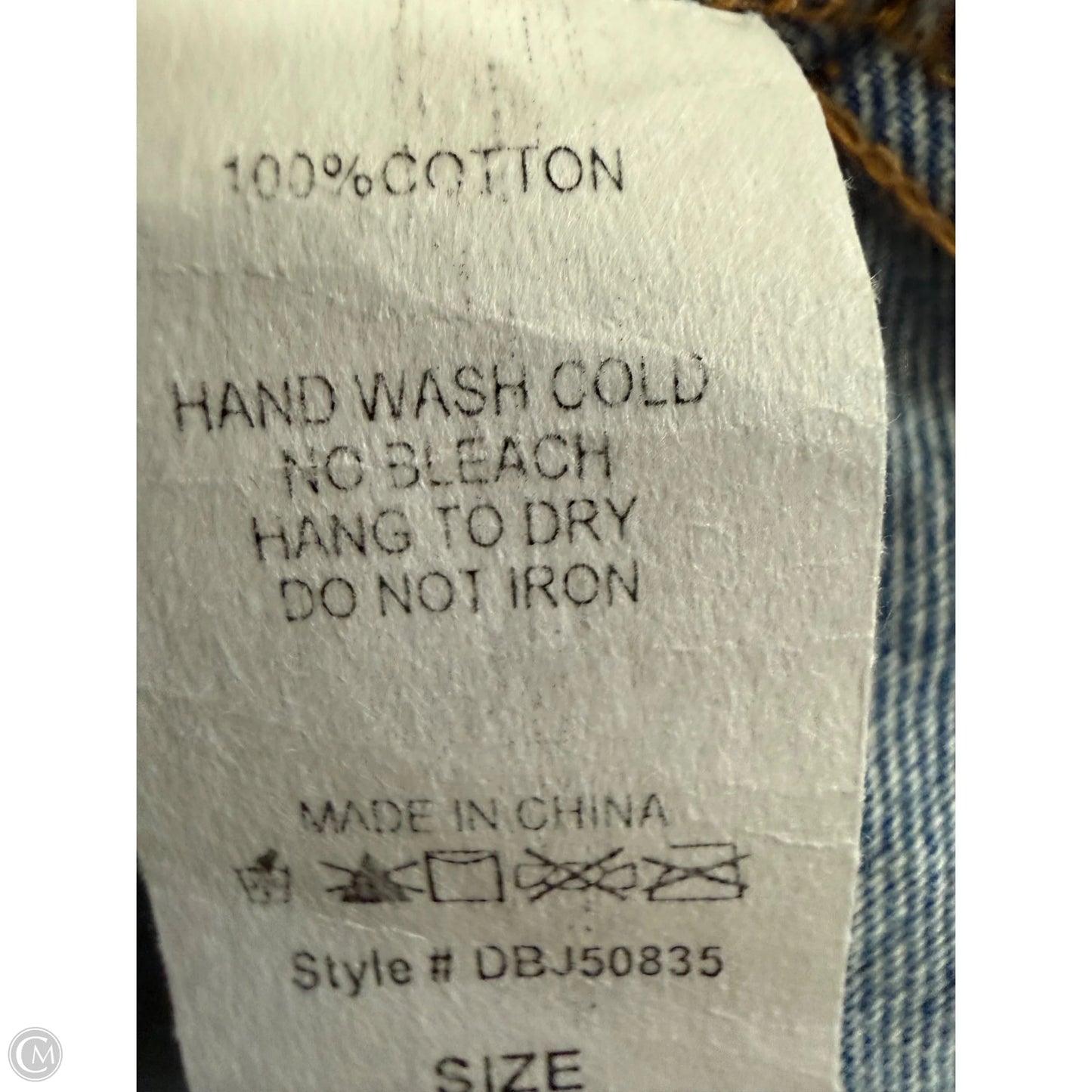 Jacket Denim By Judith March In Blue Denim, Size: L