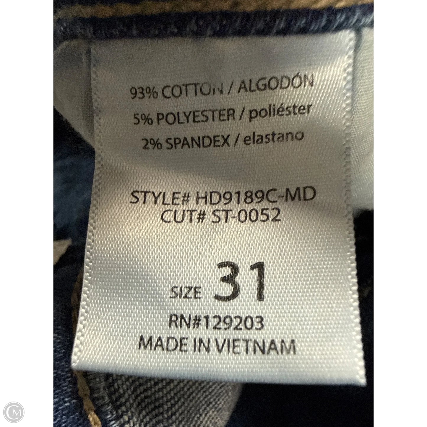 Jeans Wide Leg By Hidden In Blue Denim, Size: 12