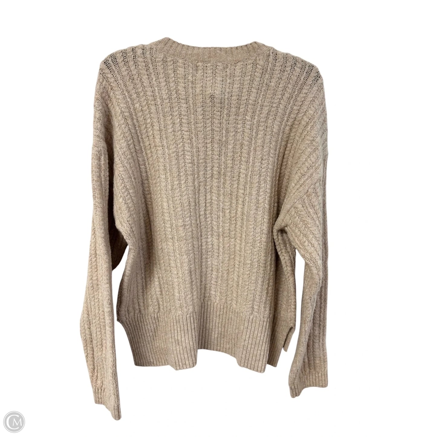 Sweater By Nine West Apparel In Tan, Size: M