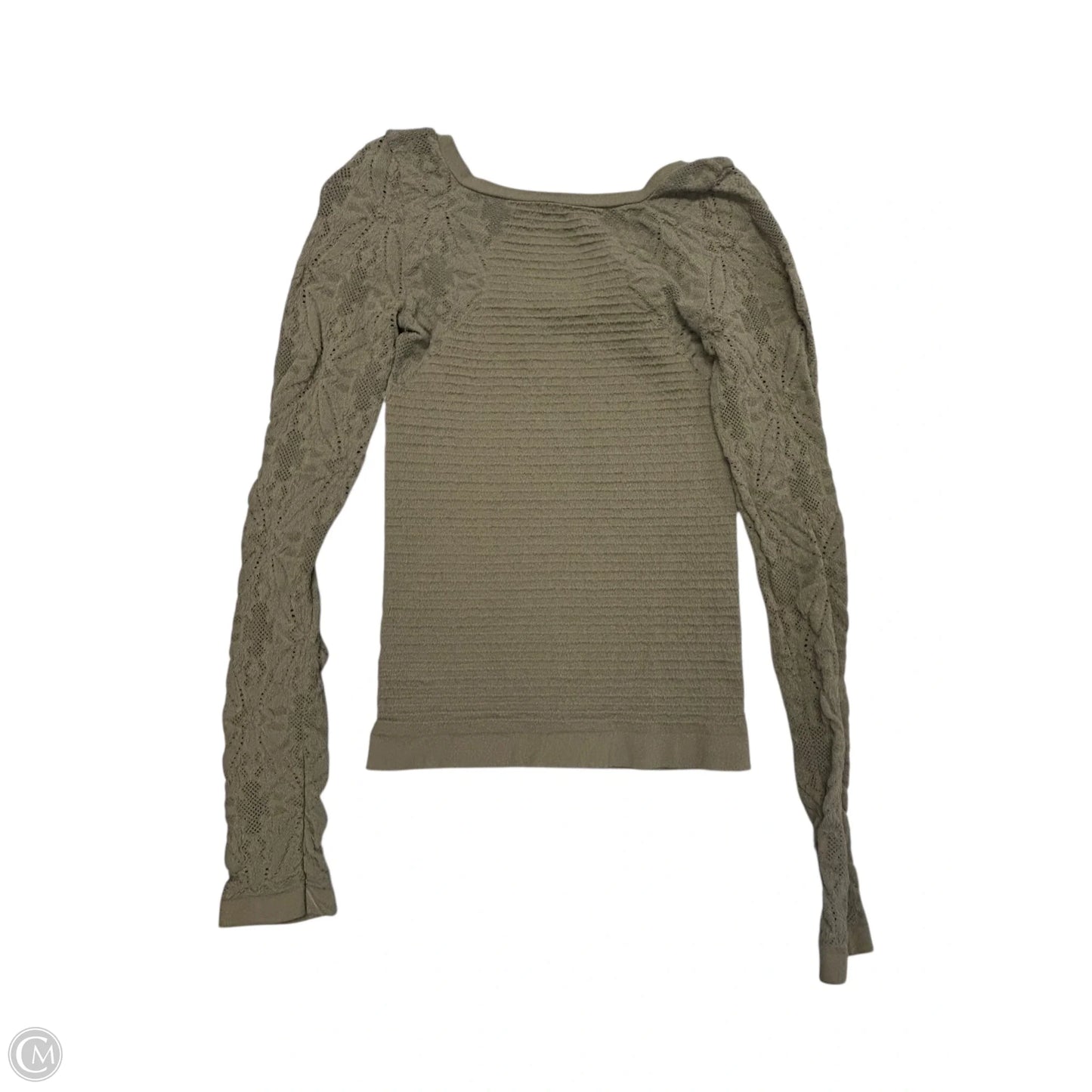Top Long Sleeve By Free People In Green, Size: M