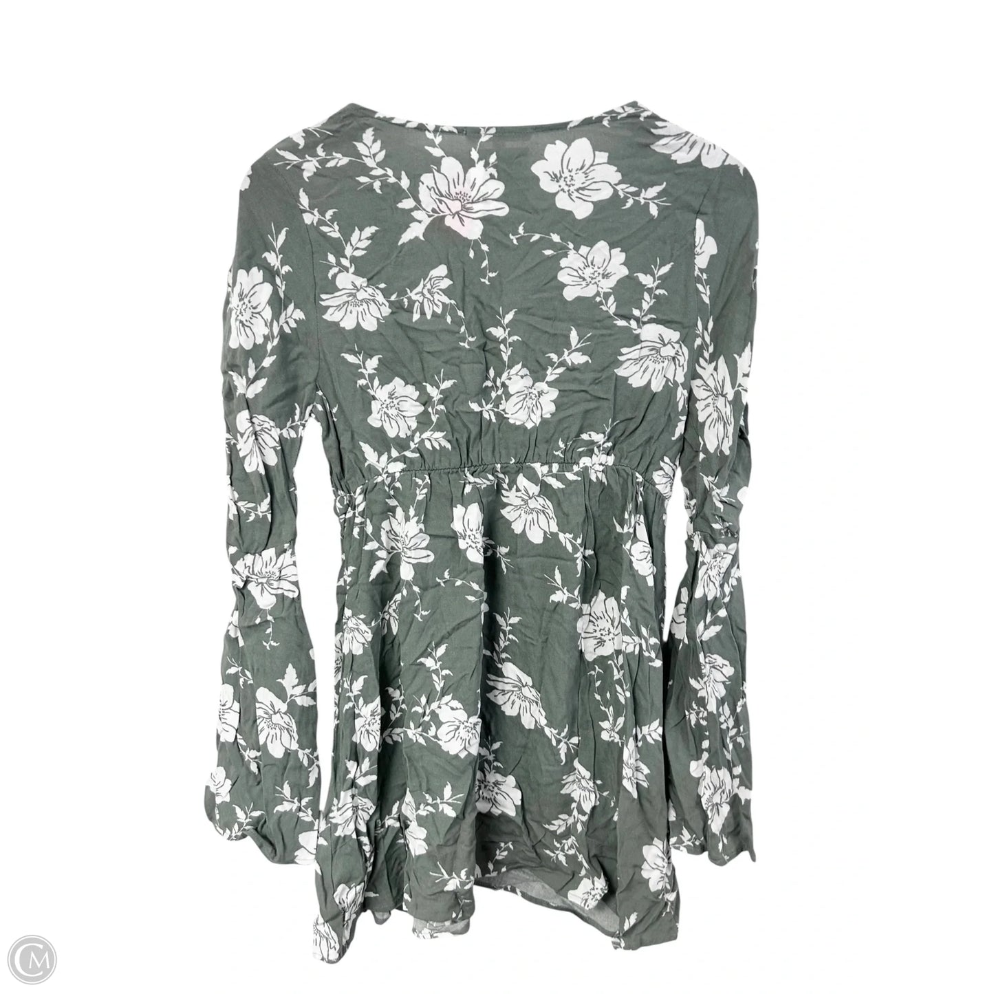 Dress Casual Short By Le Lis In Green & White, Size: S