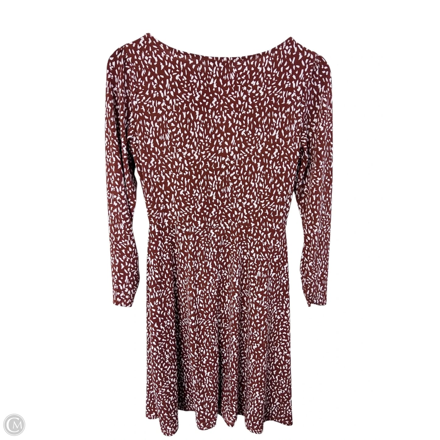 Dress Casual Short By Clothes Mentor In Brown & White, Size: Sp