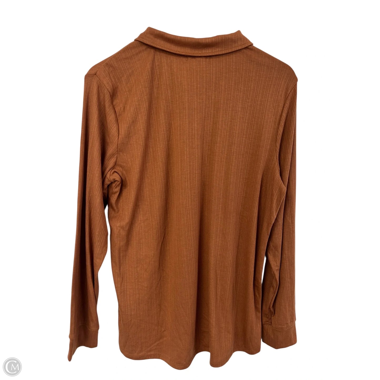 Top Long Sleeve By Maurices In Brown, Size: Xxl