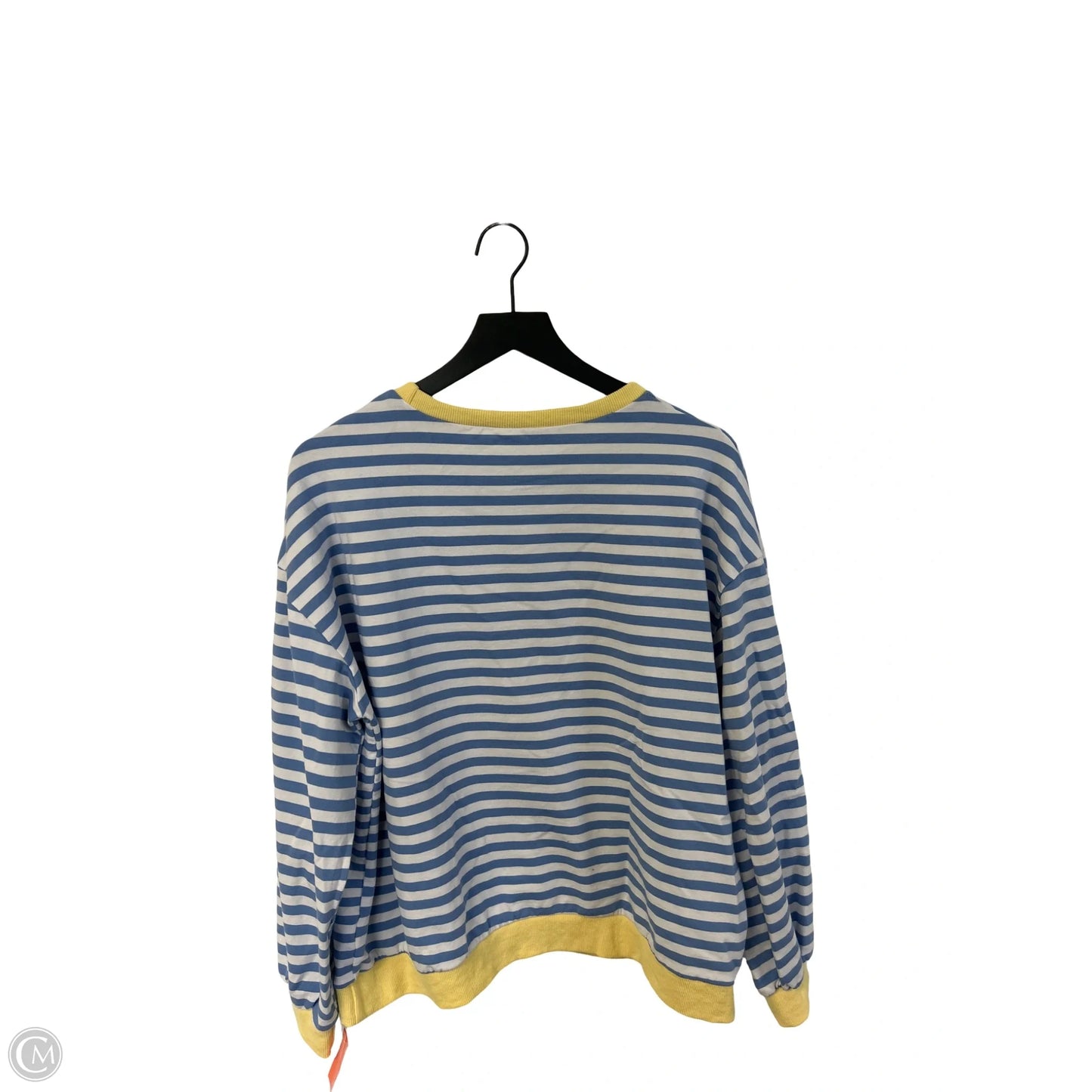 Sweatshirt Crewneck By Cme In Striped Pattern, Size: M
