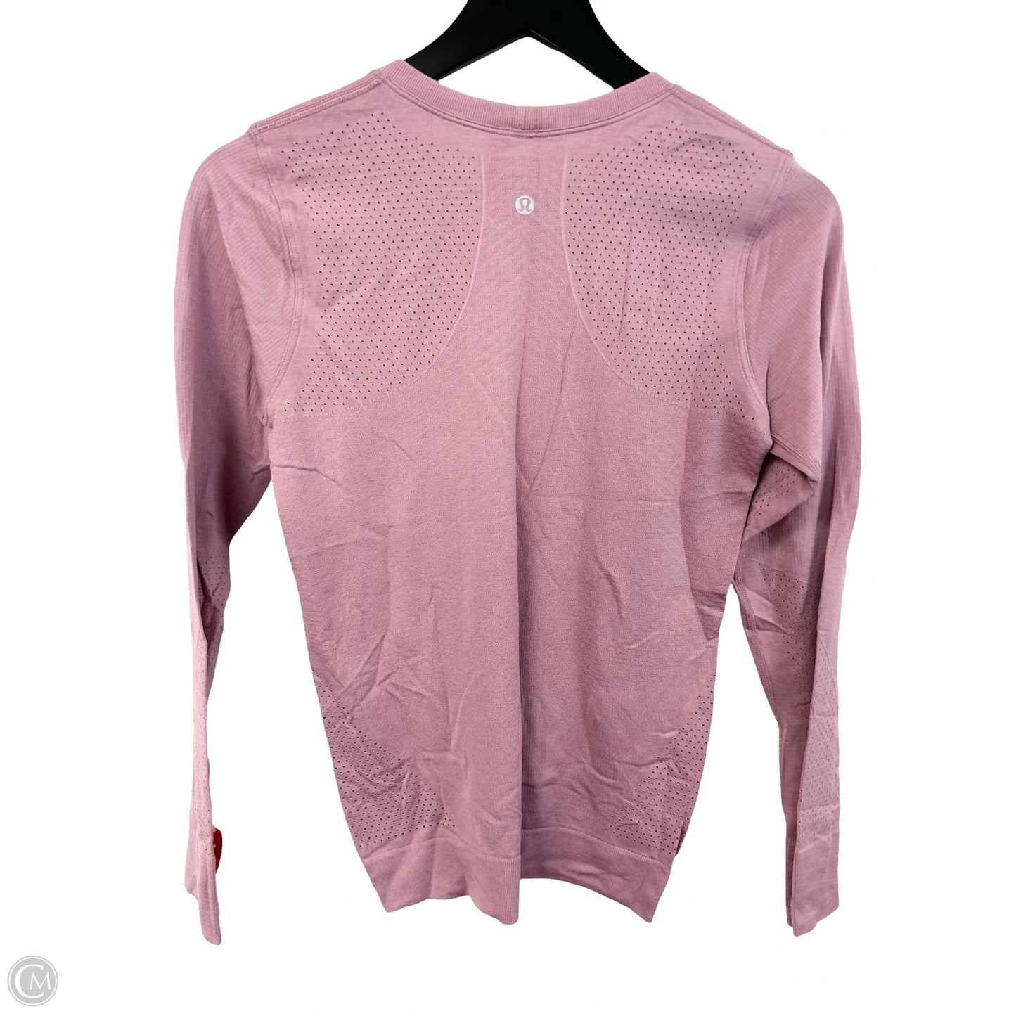 Athletic Top Long Sleeve Crewneck By Lululemon In Pink, Size: 8