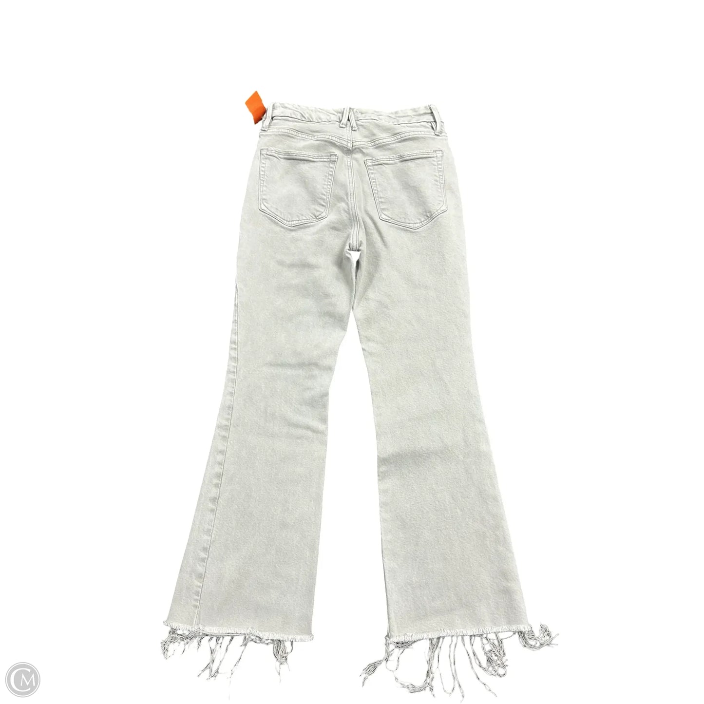 Jeans Cropped By Good American In Grey Denim, Size: 4