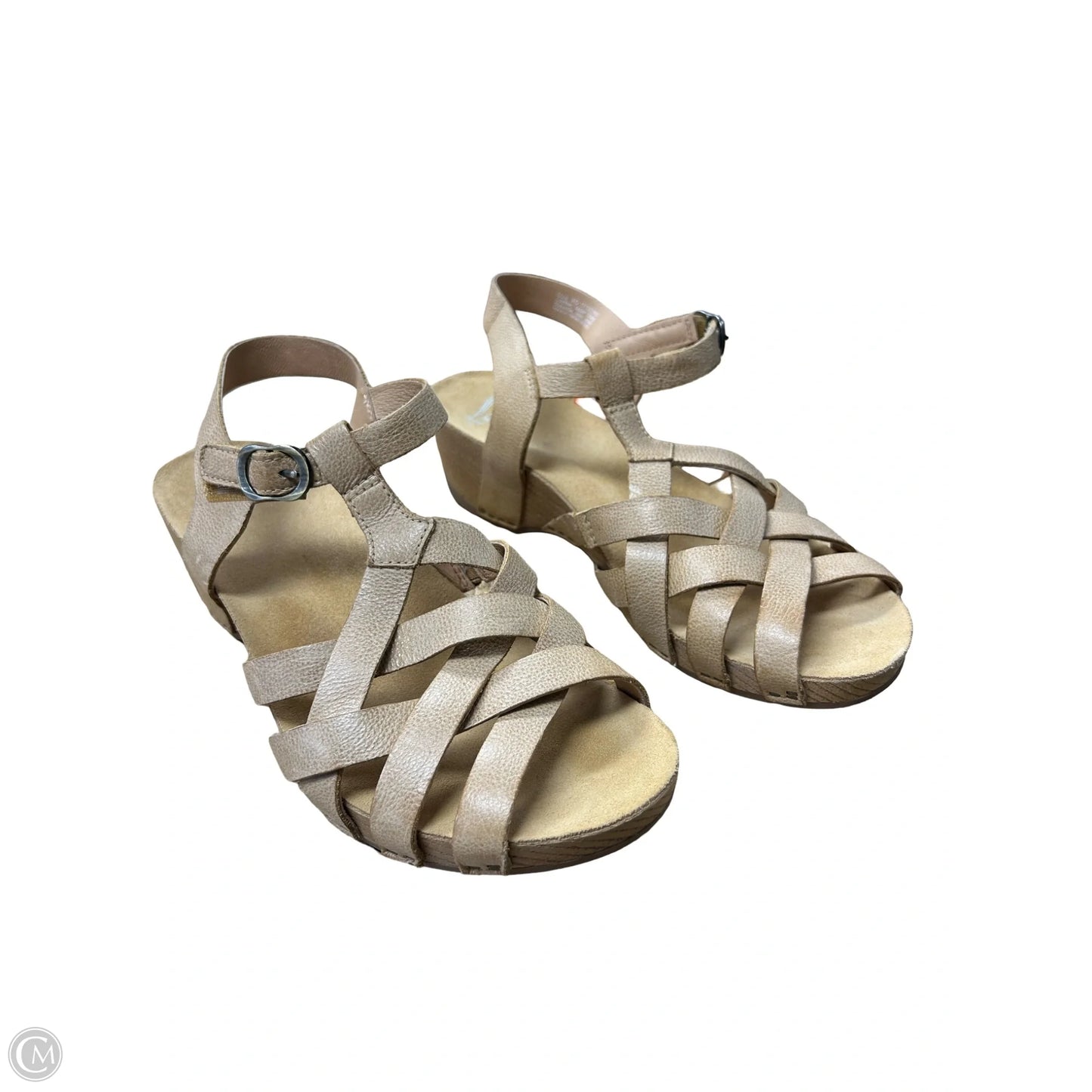 Sandals Heels Kitten By Dansko In Tan, Size: 9.5