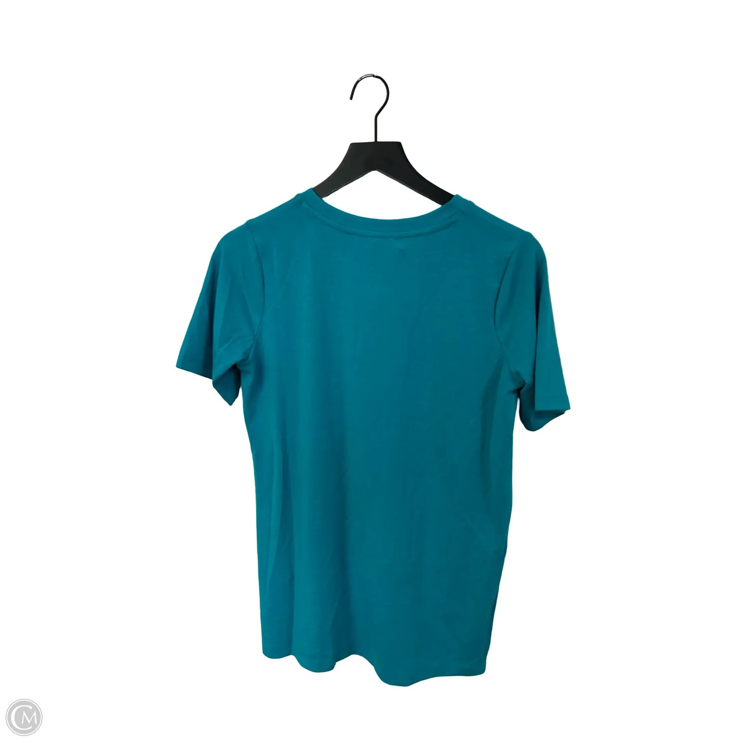 Top Short Sleeve Basic By Zenana In Aqua, Size: M