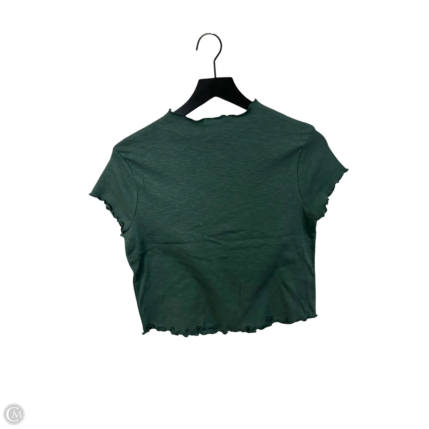 Top Short Sleeve Basic By Zenana In Green, Size: L