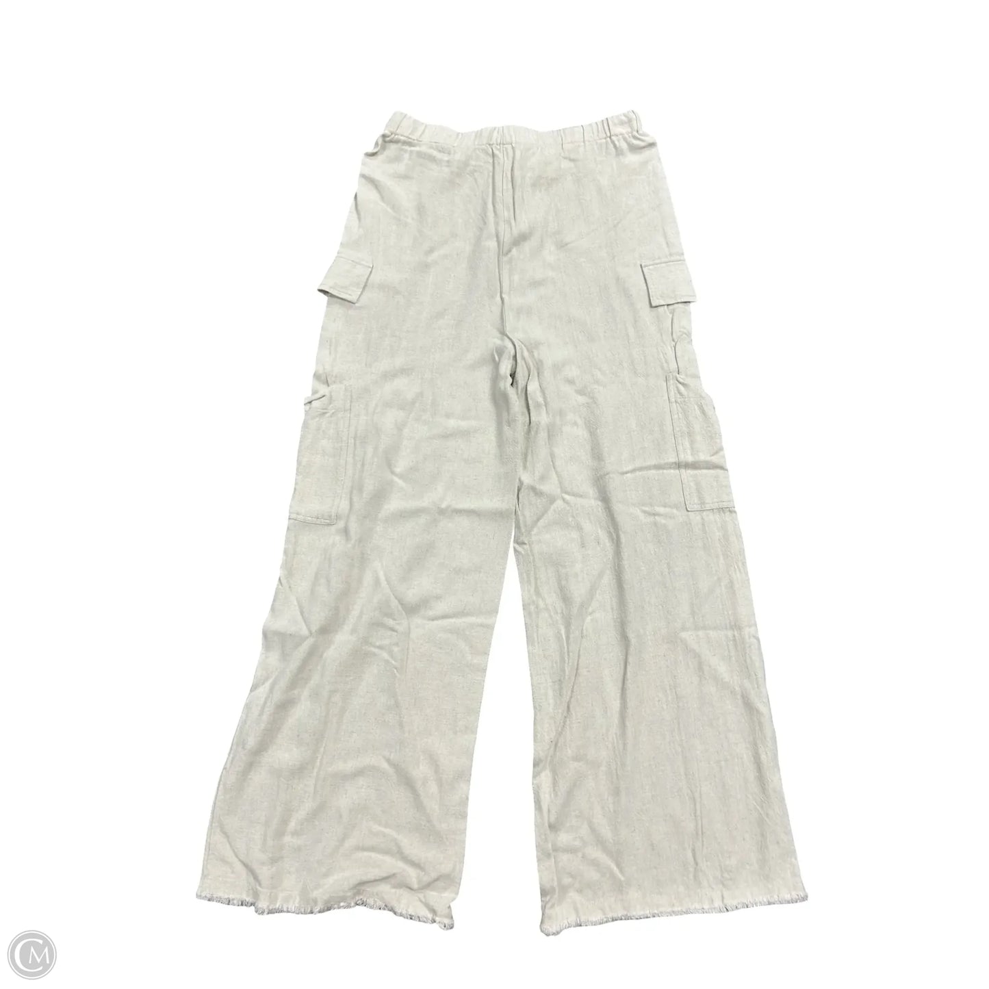 Pants Linen By Hem & Thread In Cream, Size: M