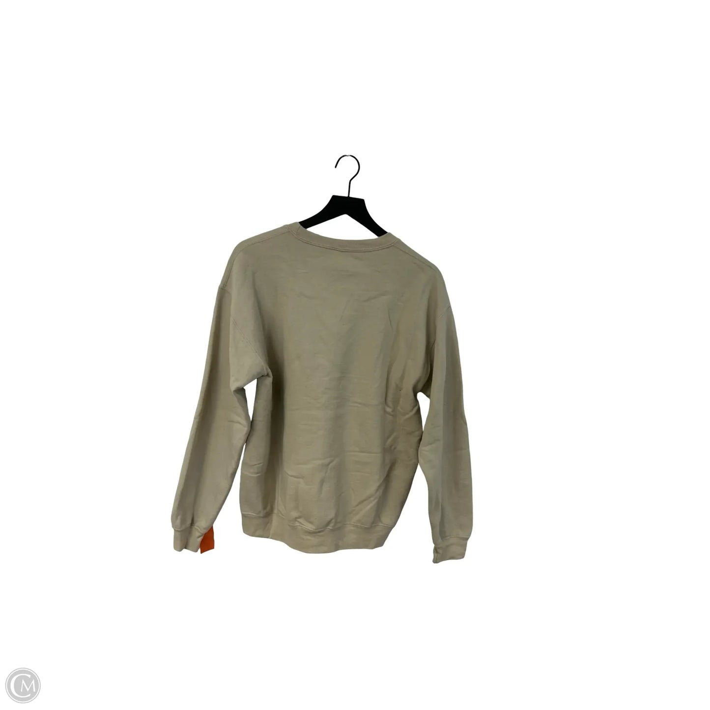Sweatshirt Crewneck By Clothes Mentor In Tan, Size: M