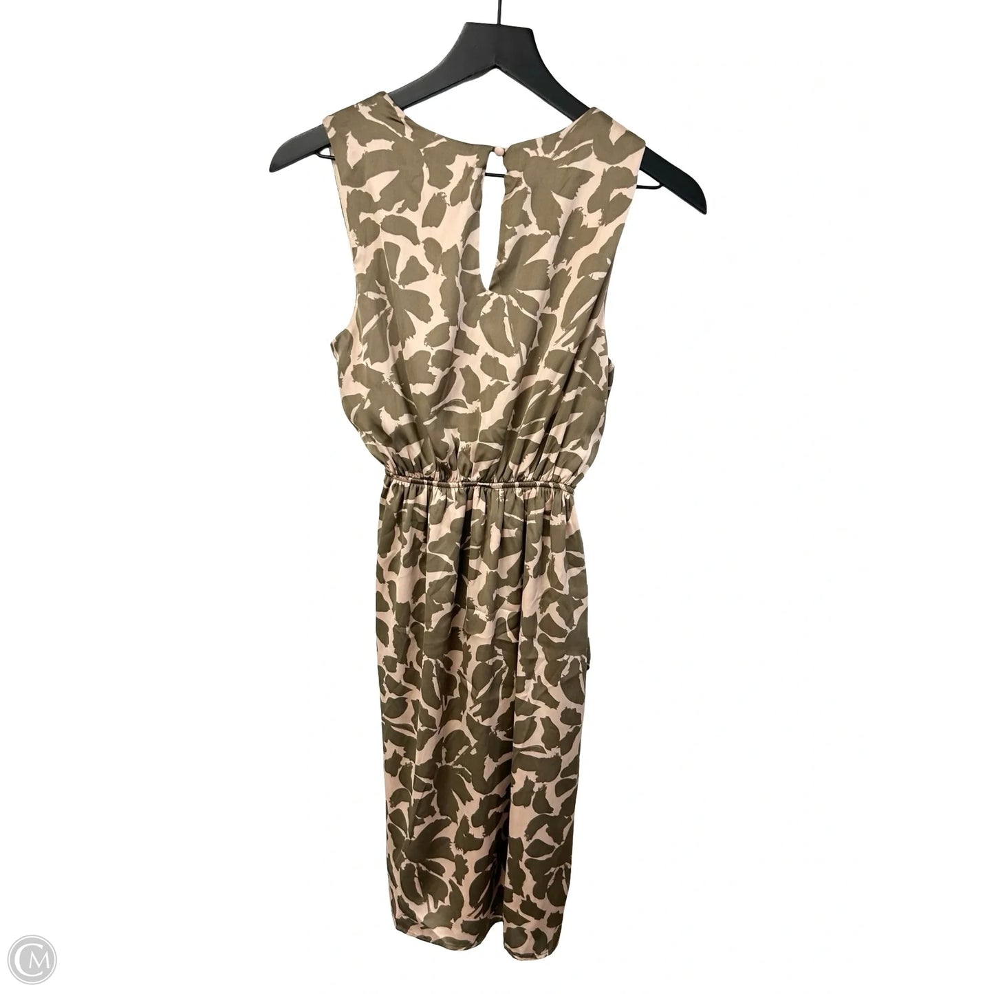 Dress Casual Short By Gilli In Green & Tan, Size: S