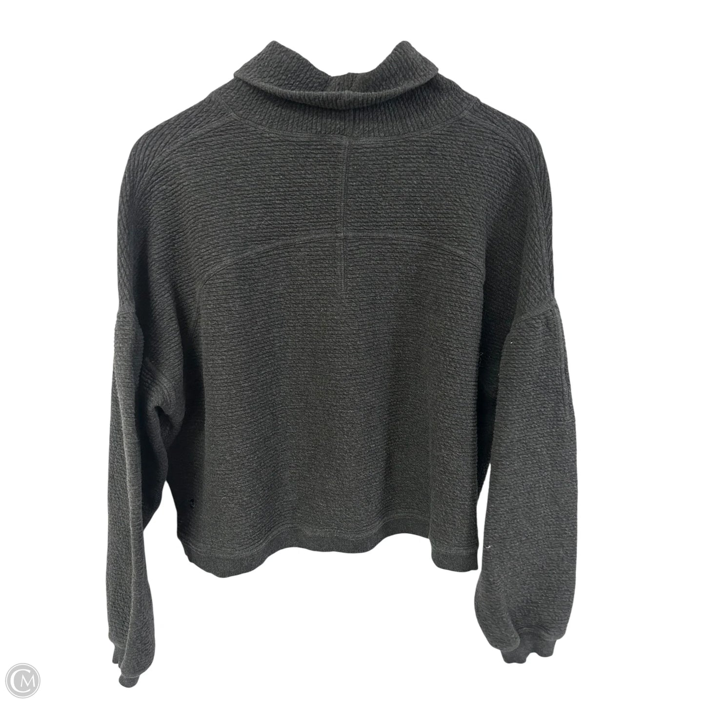 Athletic Sweatshirt Collar By Lululemon In Grey, Size: M