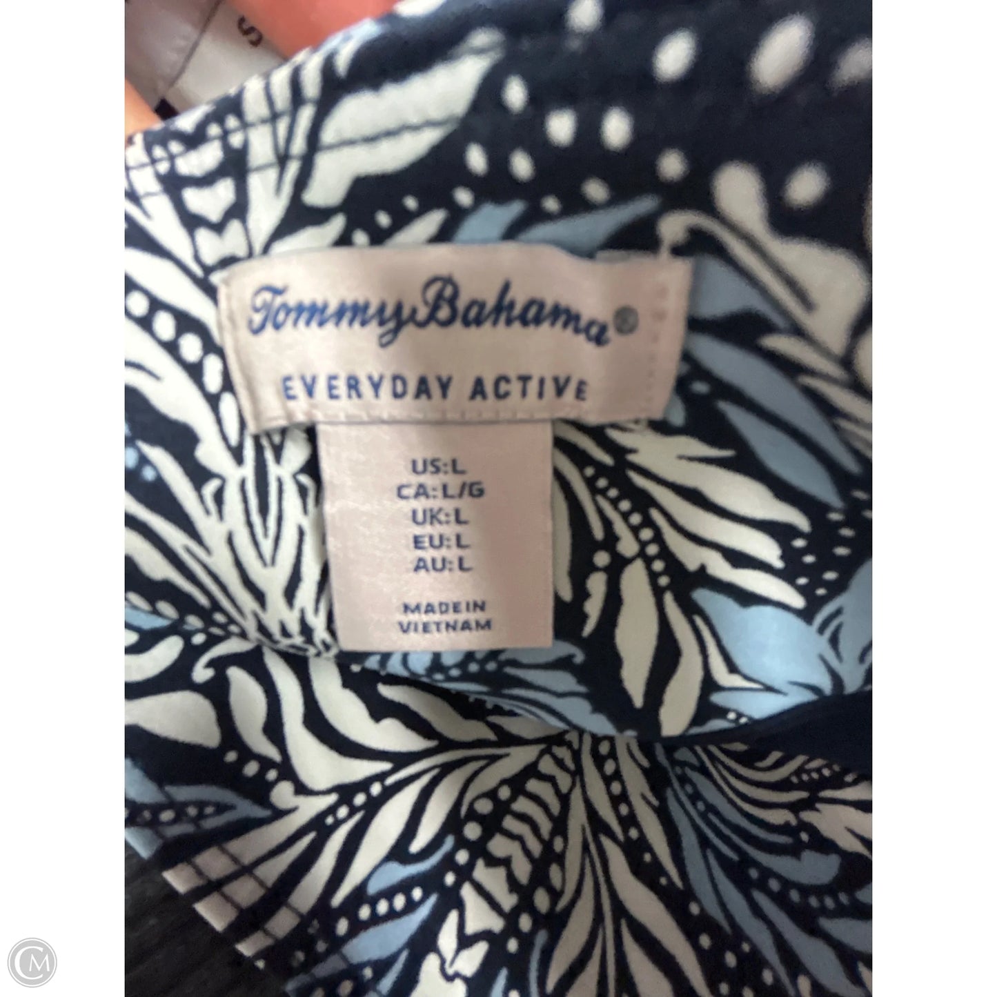 Athletic Skort By Tommy Bahama In Blue & White, Size: L