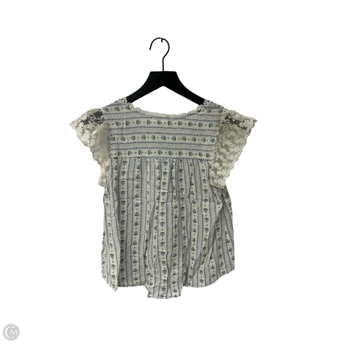 Top Short Sleeve By Mine In Floral Print, Size: S