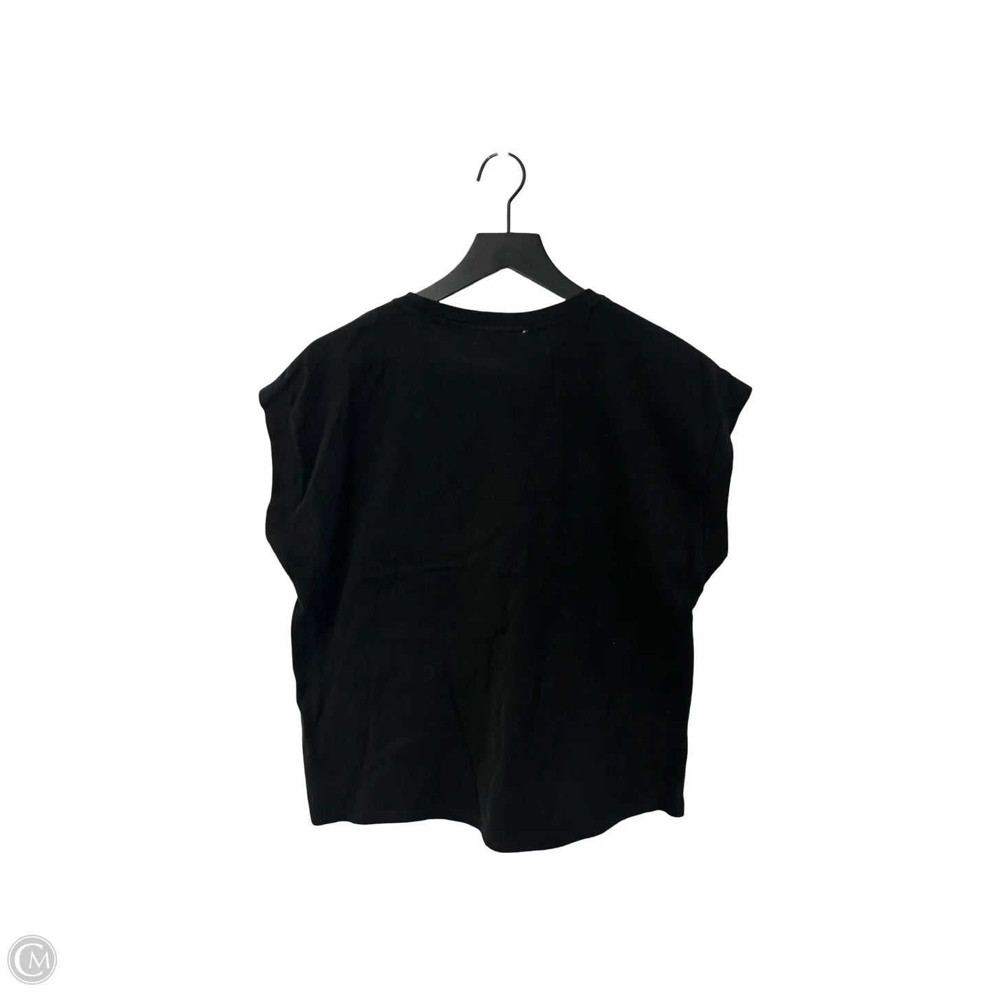 Top Short Sleeve By Gilli In Black, Size: L