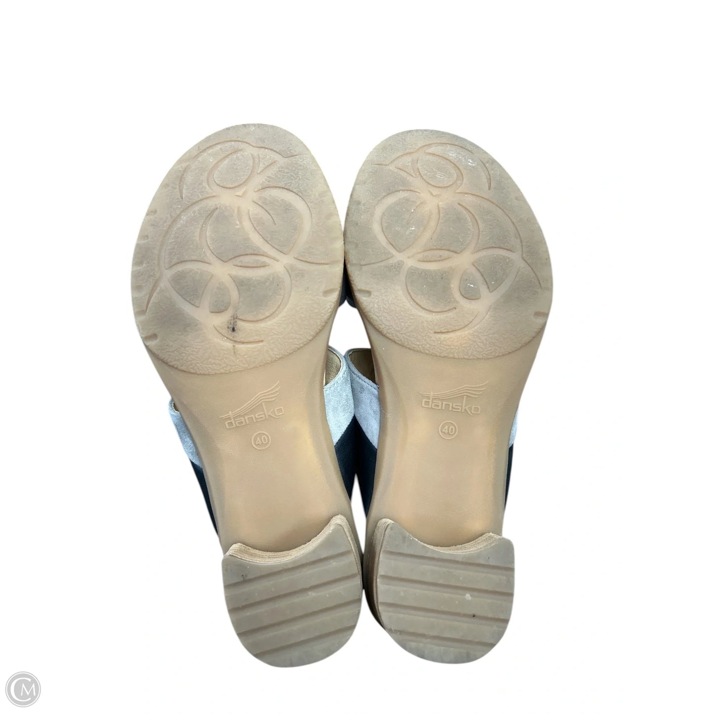Sandals Heels Block By Dansko In Black & Grey, Size: 9.5