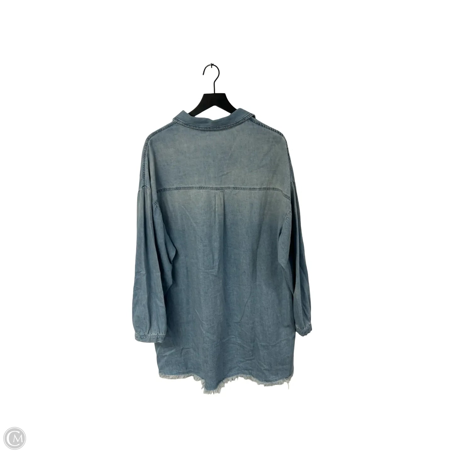 Dress Casual Short By Risen In Blue Denim, Size: Xl