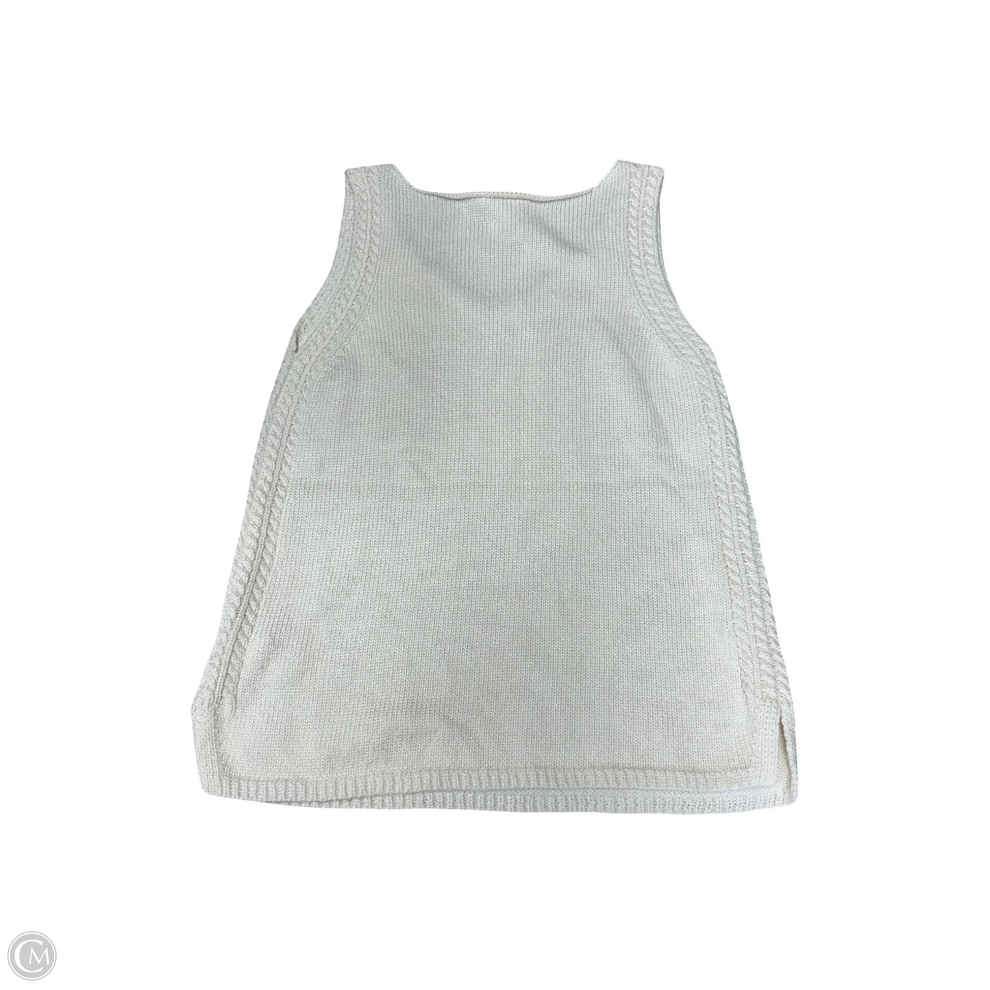 Vest Sweater By Tribal In Ivory, Size: Xs
